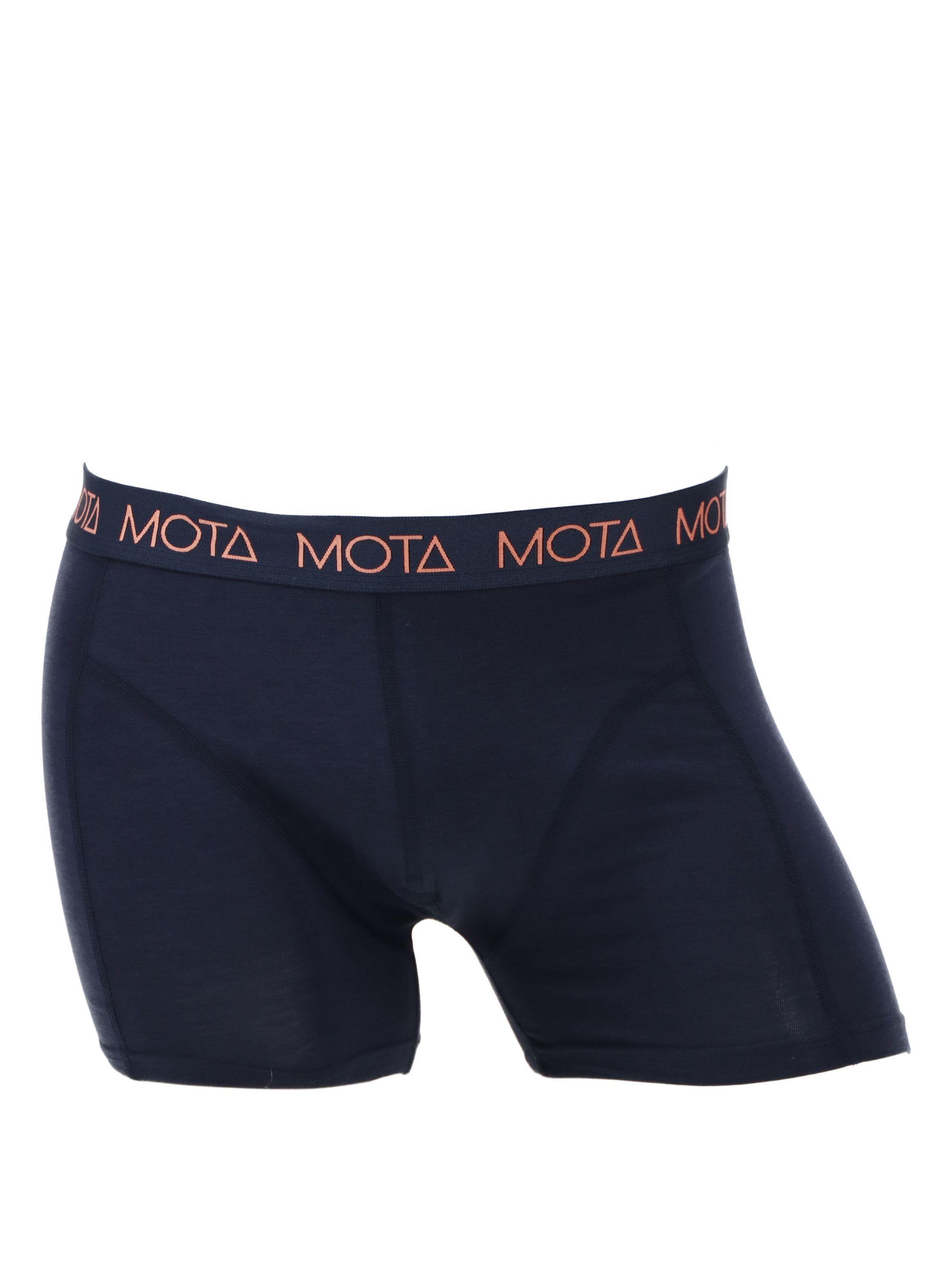 Boxer Medio Bambú Azul Pack 4 Mota-4