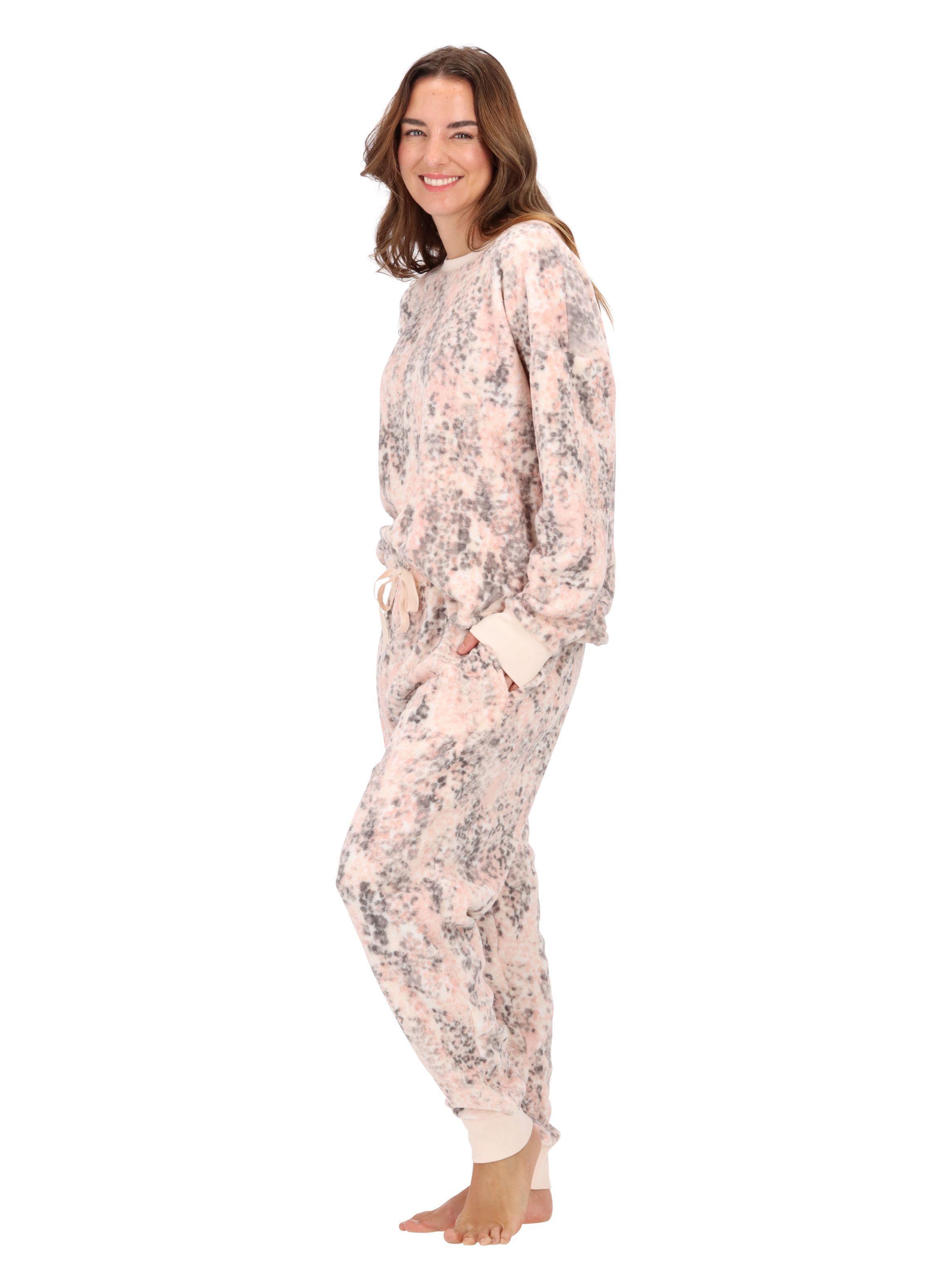 PIjama Coral Fleece Rosado Claro Caffarena-1