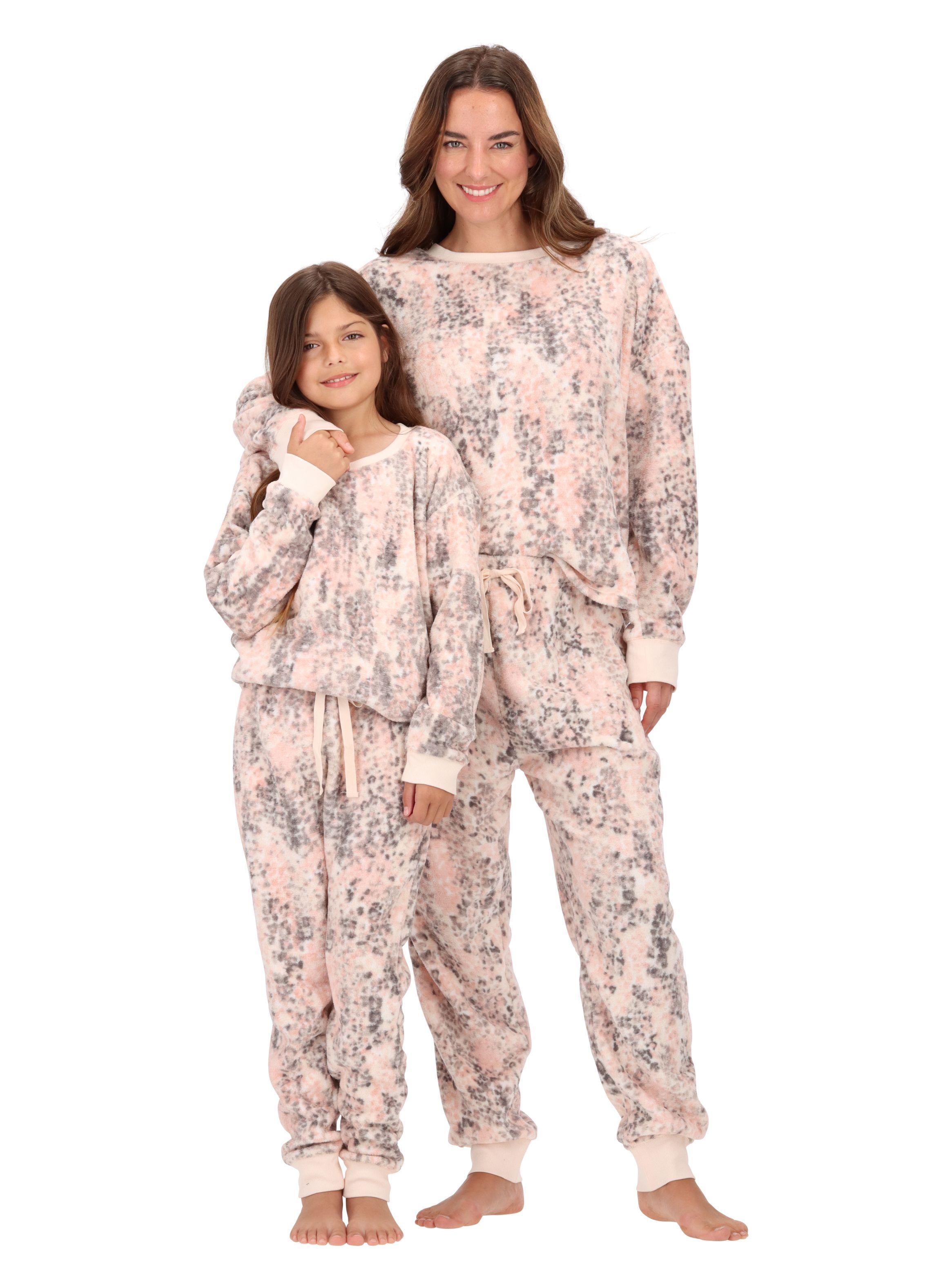 PIjama Coral Fleece Rosado Claro Caffarena-3