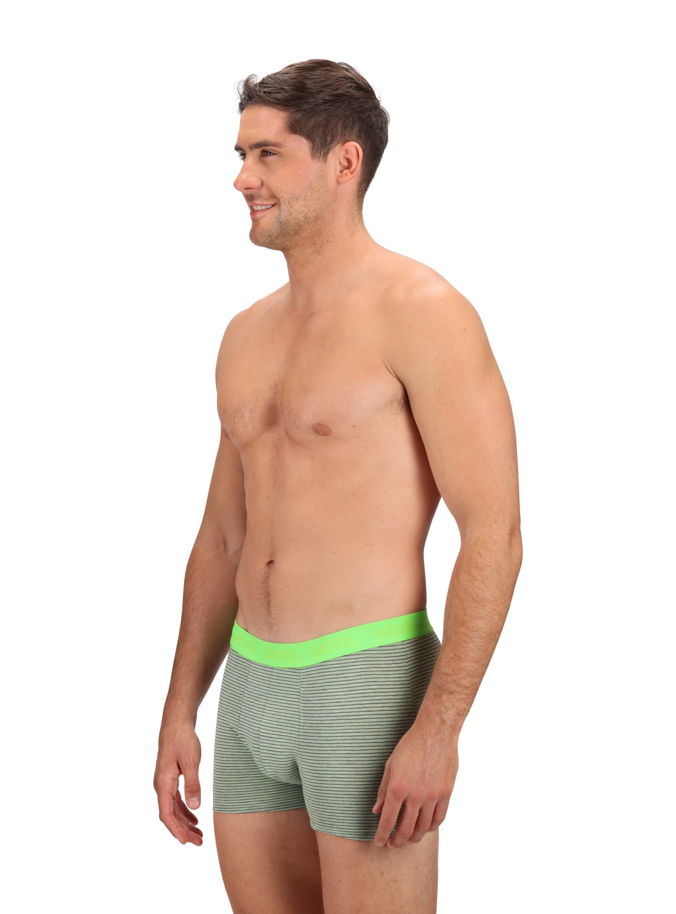 Boxer Medio Verde Algodón Pack 3 Mota -2