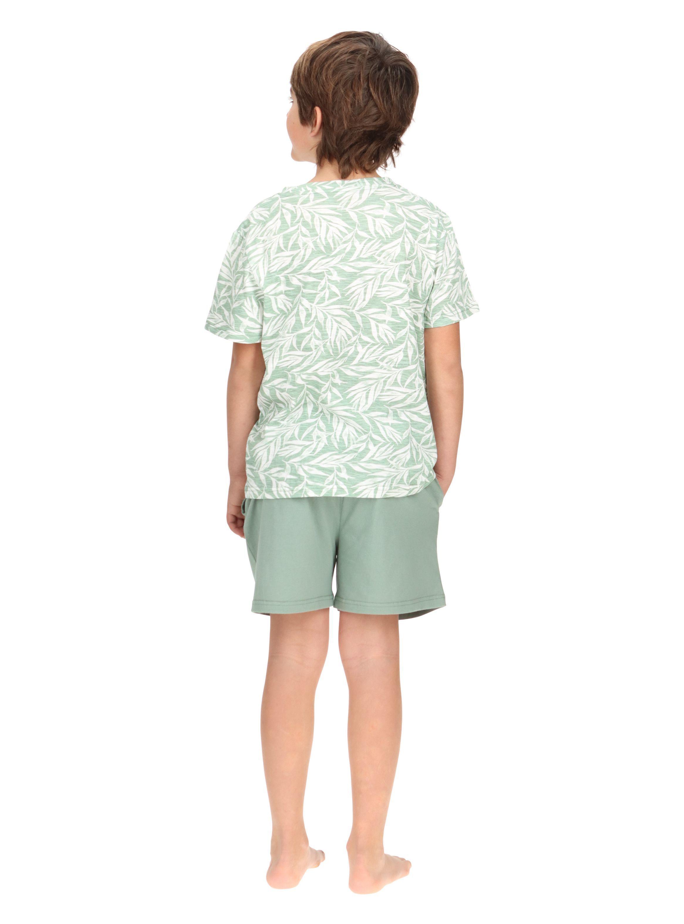 Pijama Corto Infantil-Juvenil Verde Mota-2