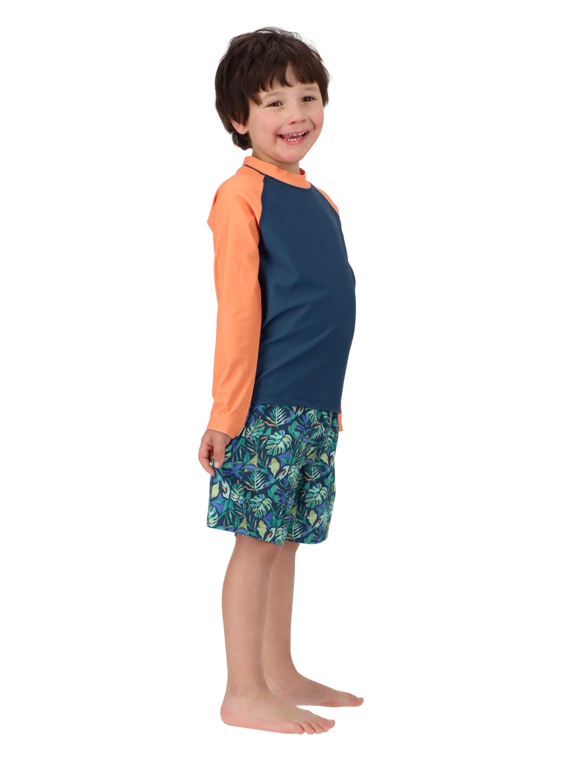Traje de Baño Infantil Naranjo Mota-1