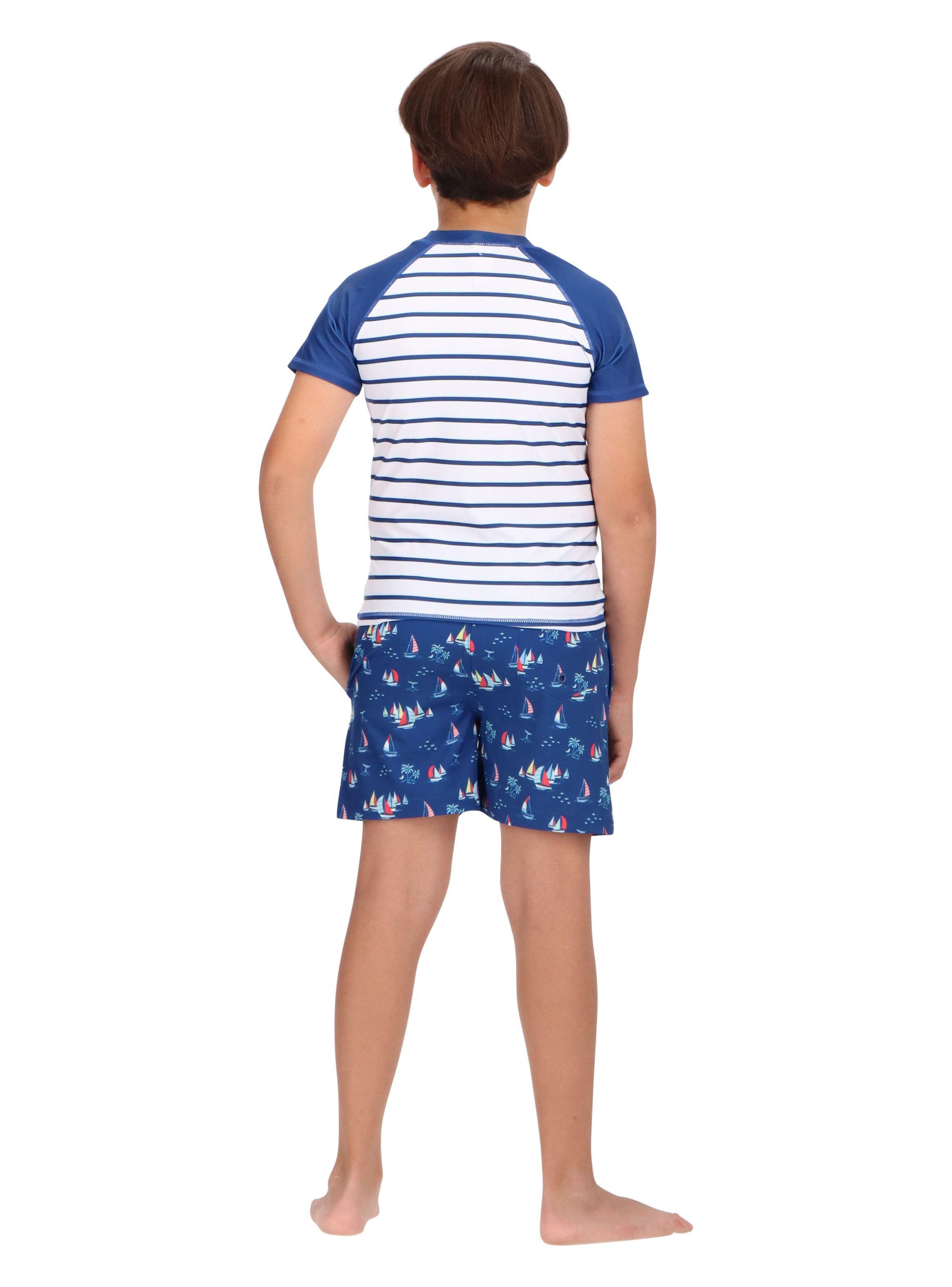 Traje de Baño Infantil Azul Mota -2