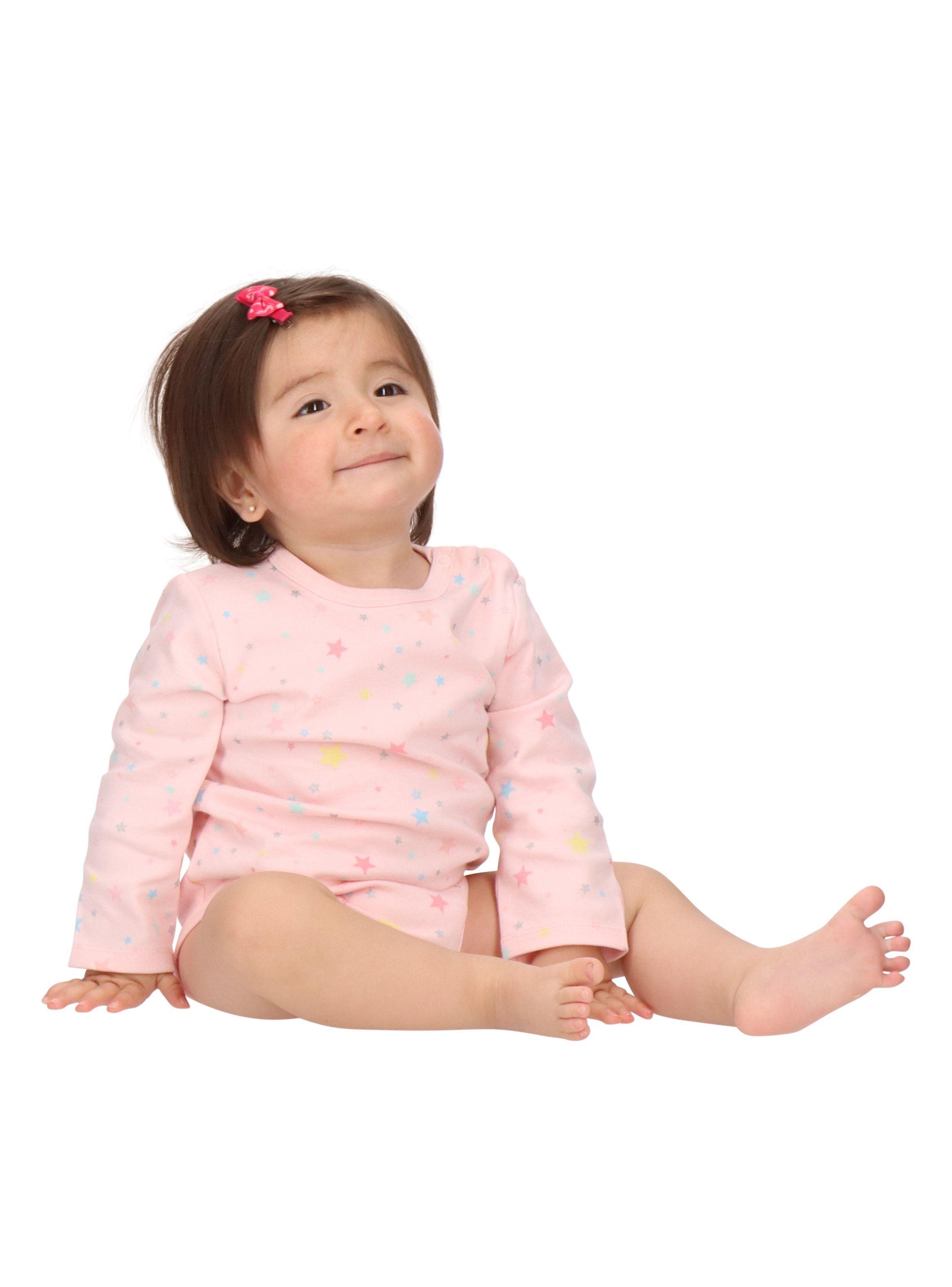 Body Manga larga Algodón Niña Coral Motita-1