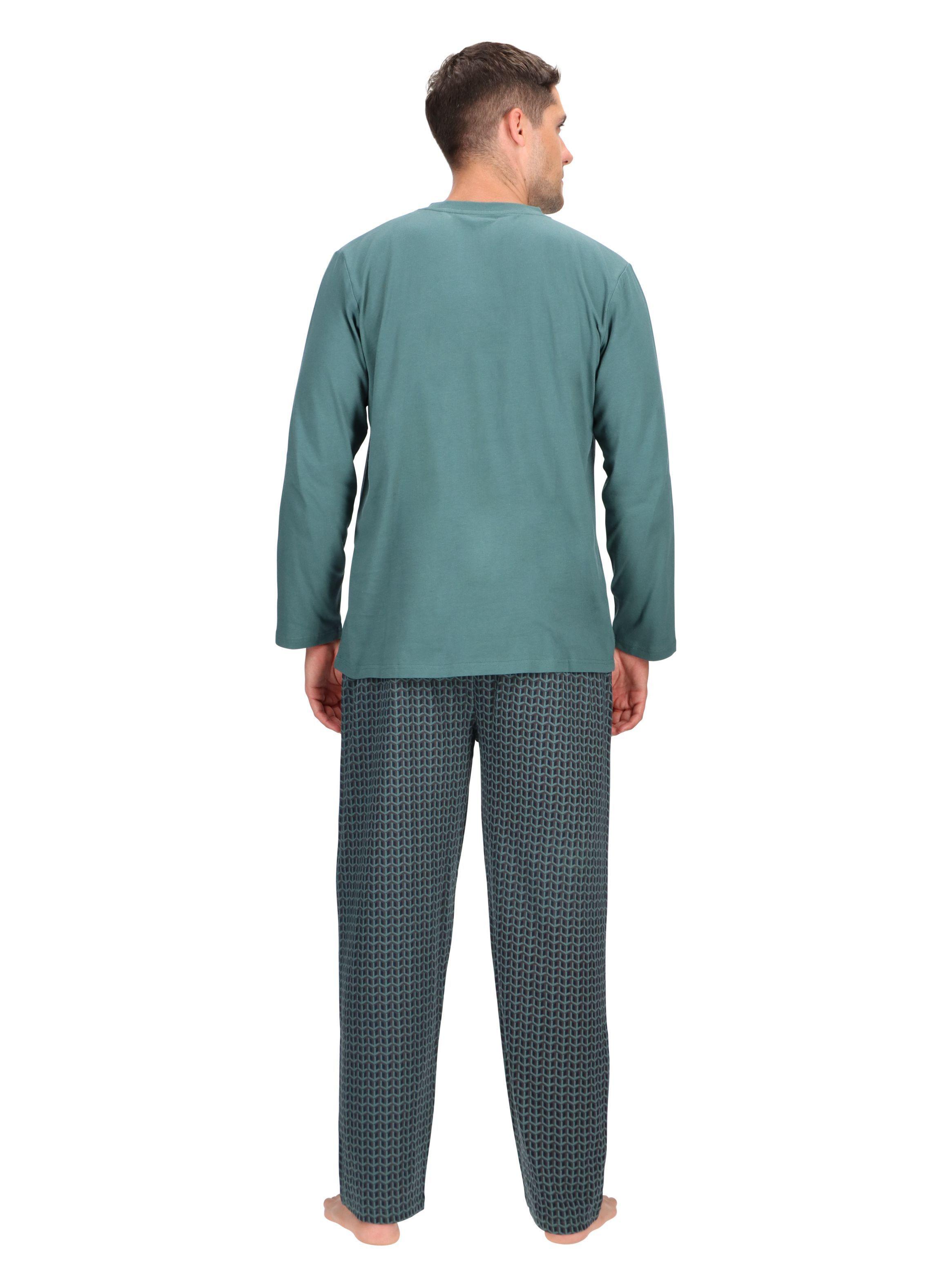 Pijama Hombre Algodón Verde Mota-3