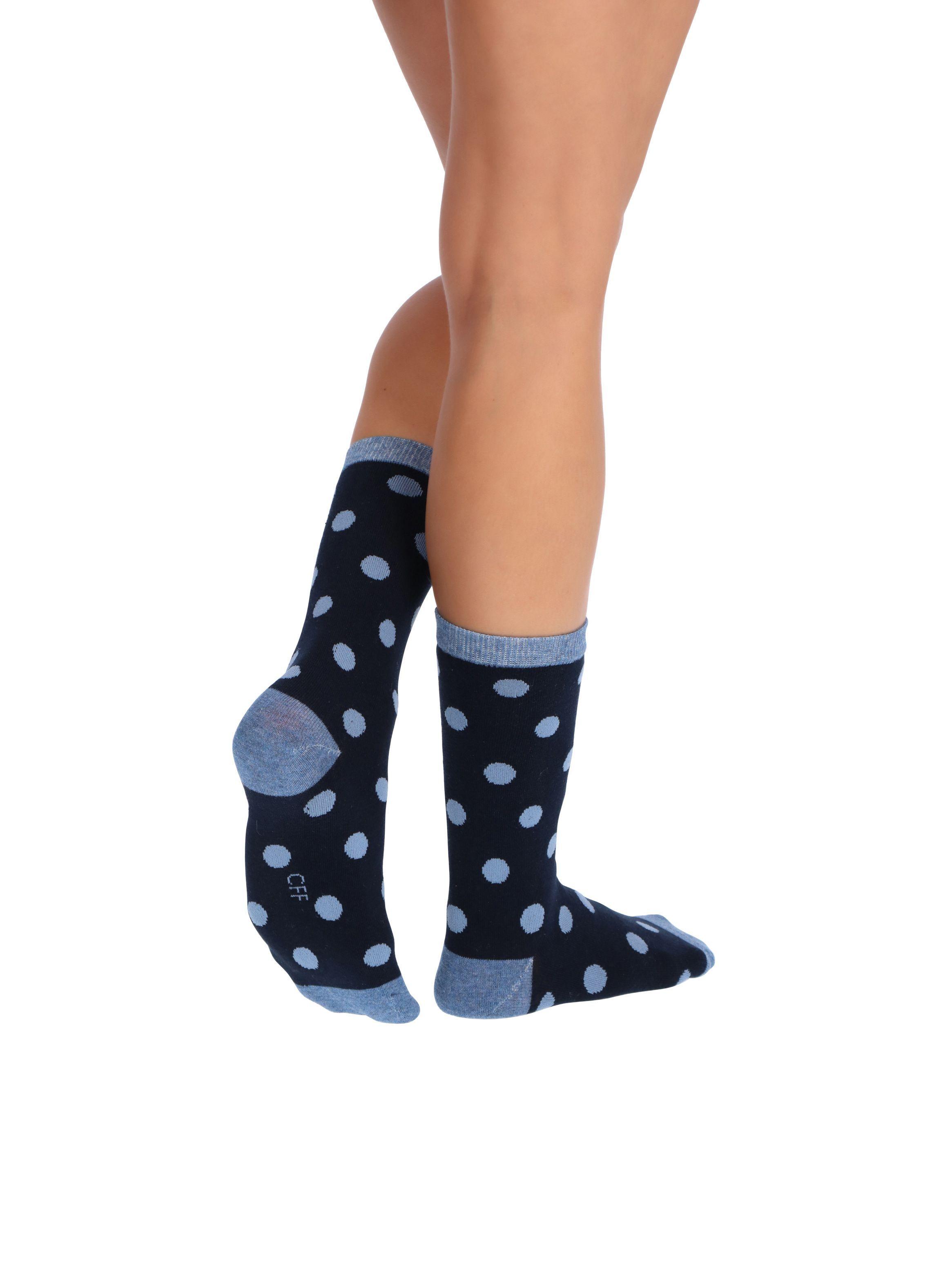 CALCETÍN CORTO ALGODÓN PACK 4 AZUL CAFFARENA -2