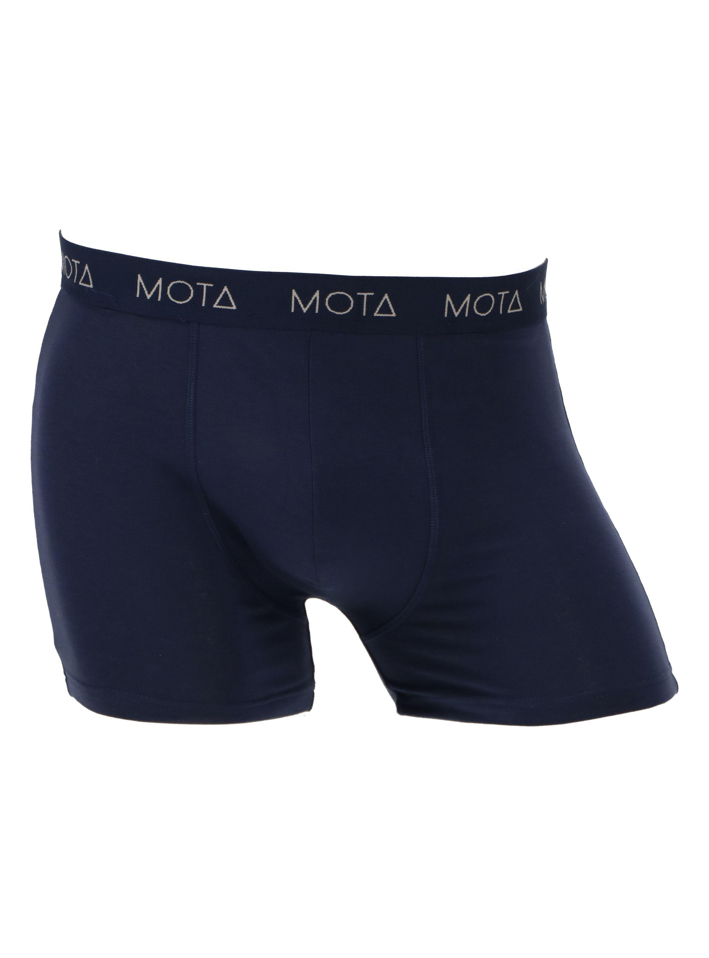 Boxer Medio Algodón Pack 3 Azul Mota-5