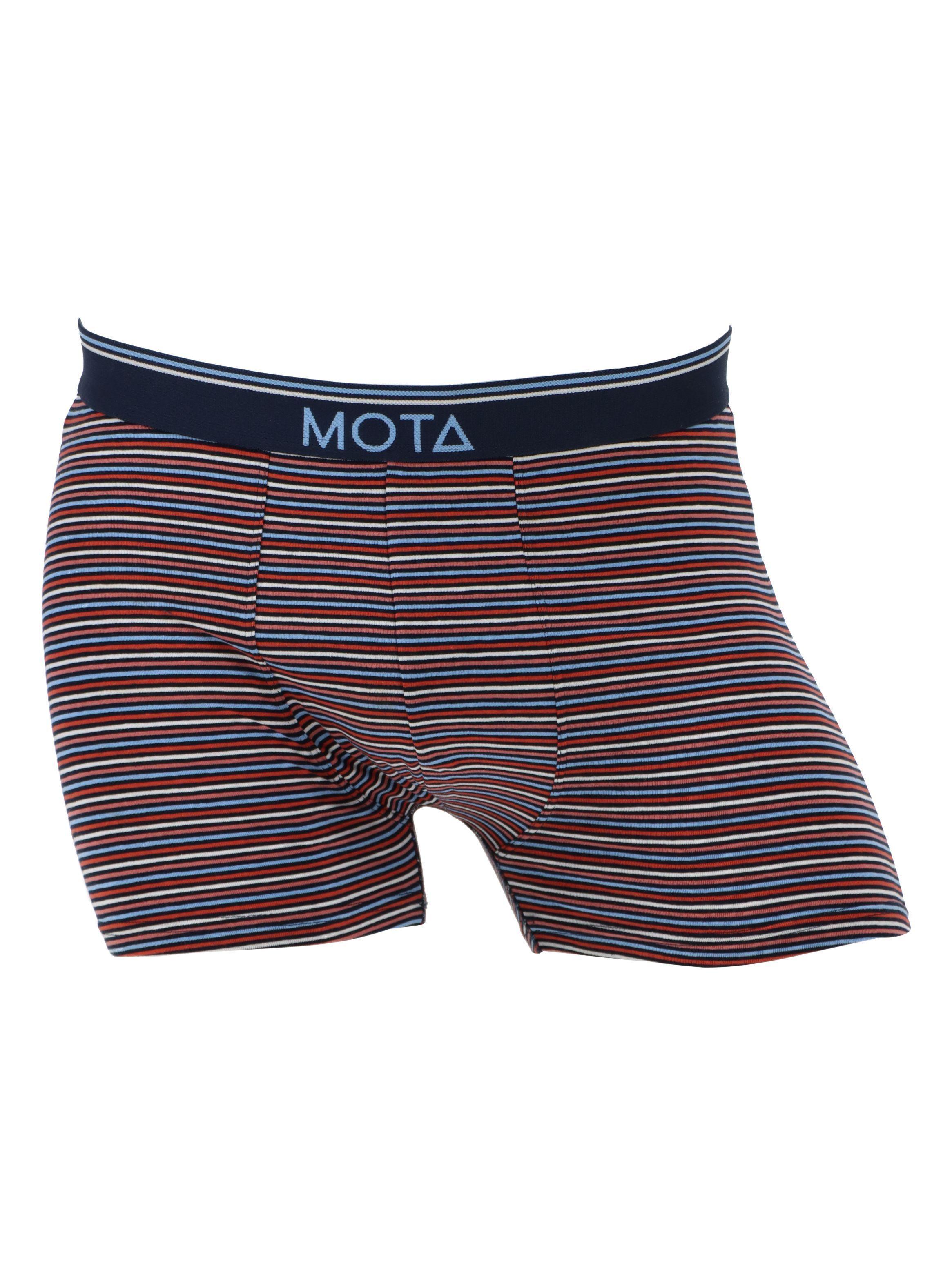 Boxer Medio Pack 4 Algodón Azul Mota-2
