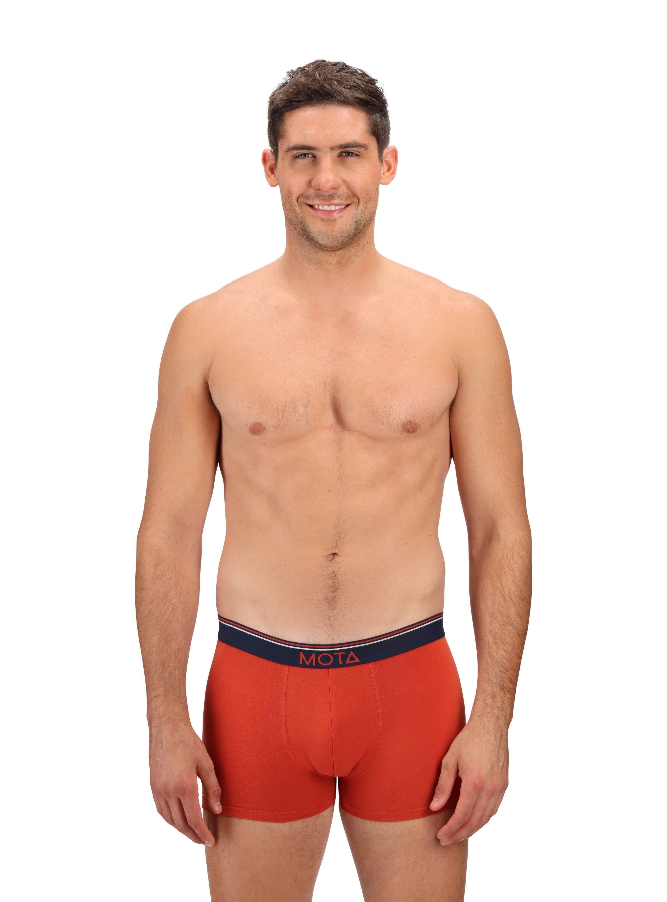Boxer Medio Pack 4 Algodón Azul Mota-6
