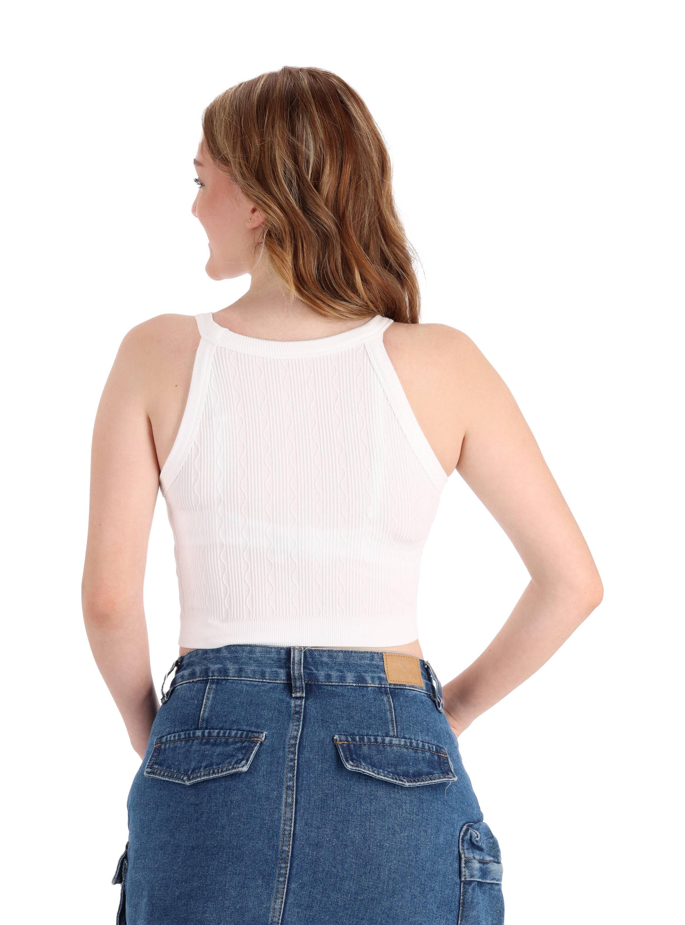 Crop Top Juvenil con diseño Caffarena-2
