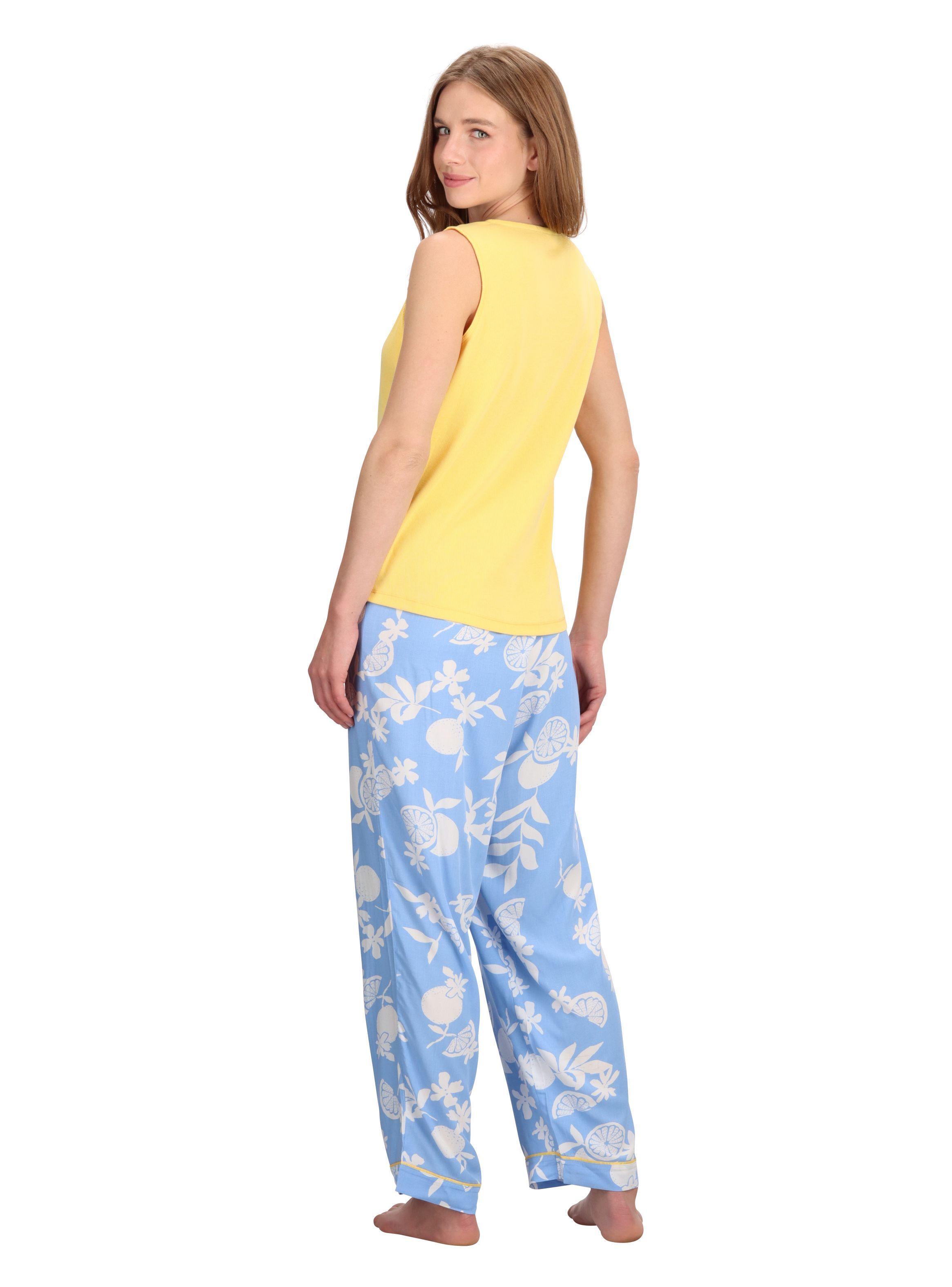 Pijama Largo Algodón Viscosa Caffarena-2