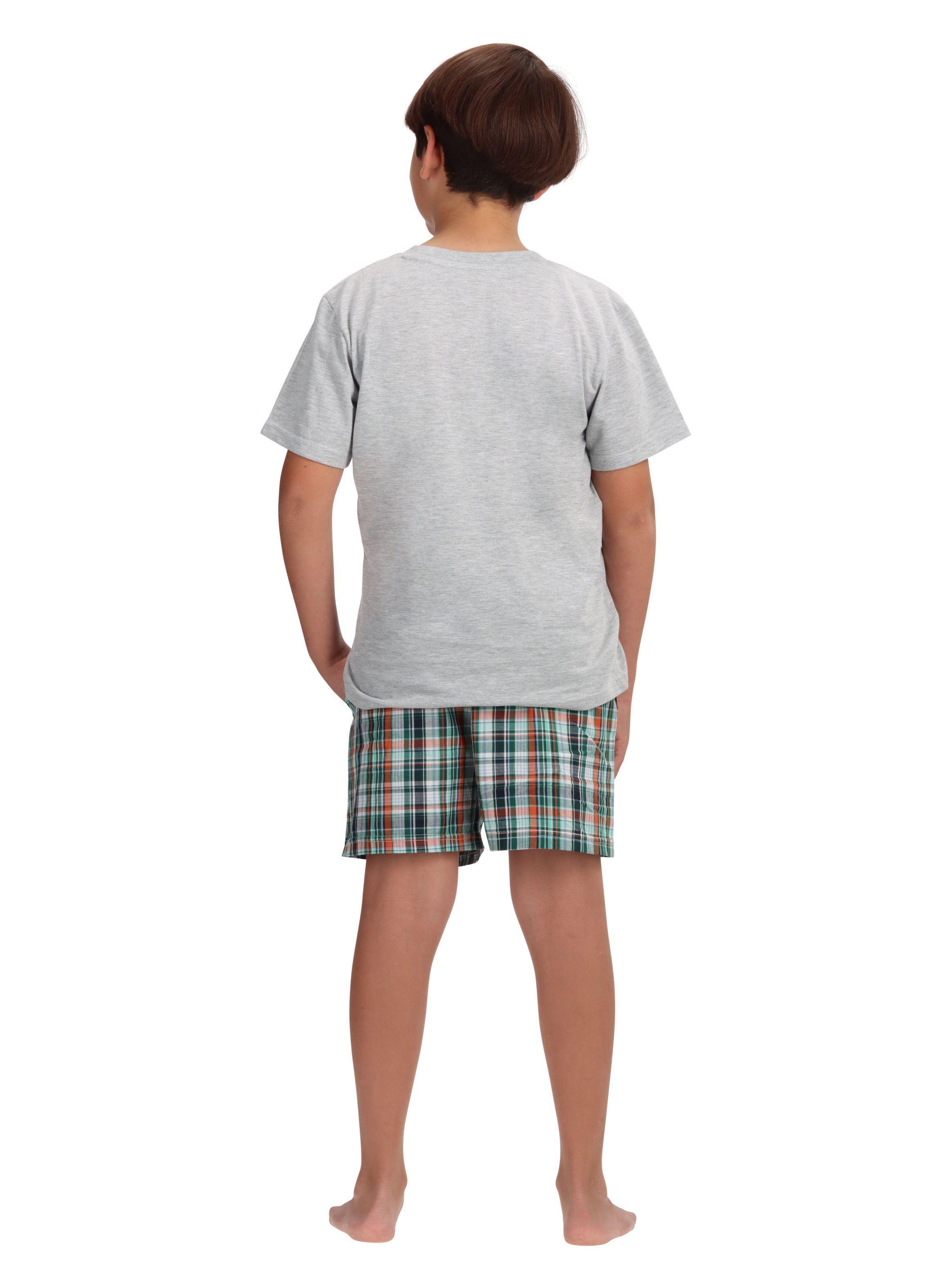 Pijama Corto Juvenil Gris Mota -2