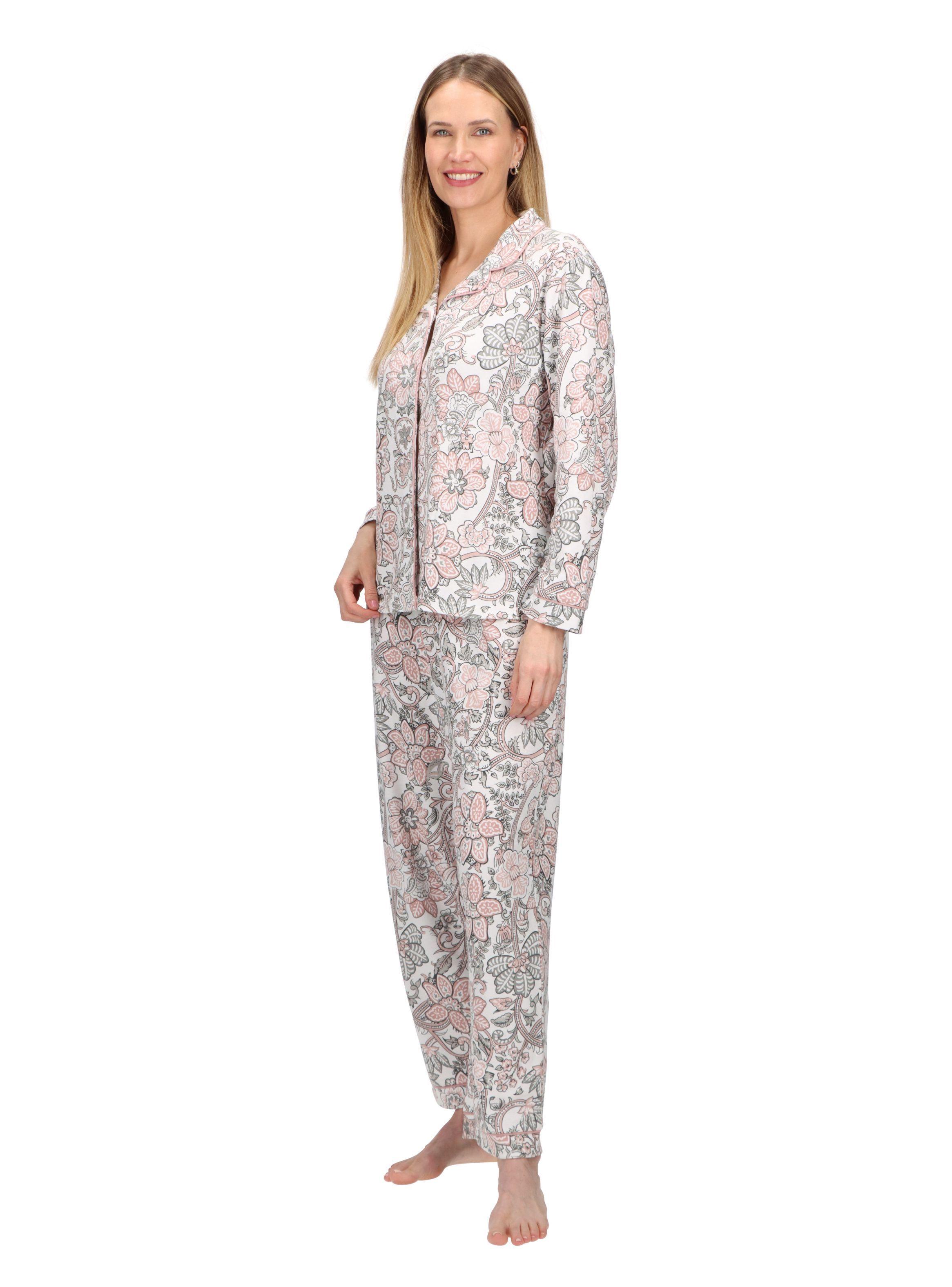 PIJAMA LARGO ALGODÓN CAFFARENA PALO ROSA-3