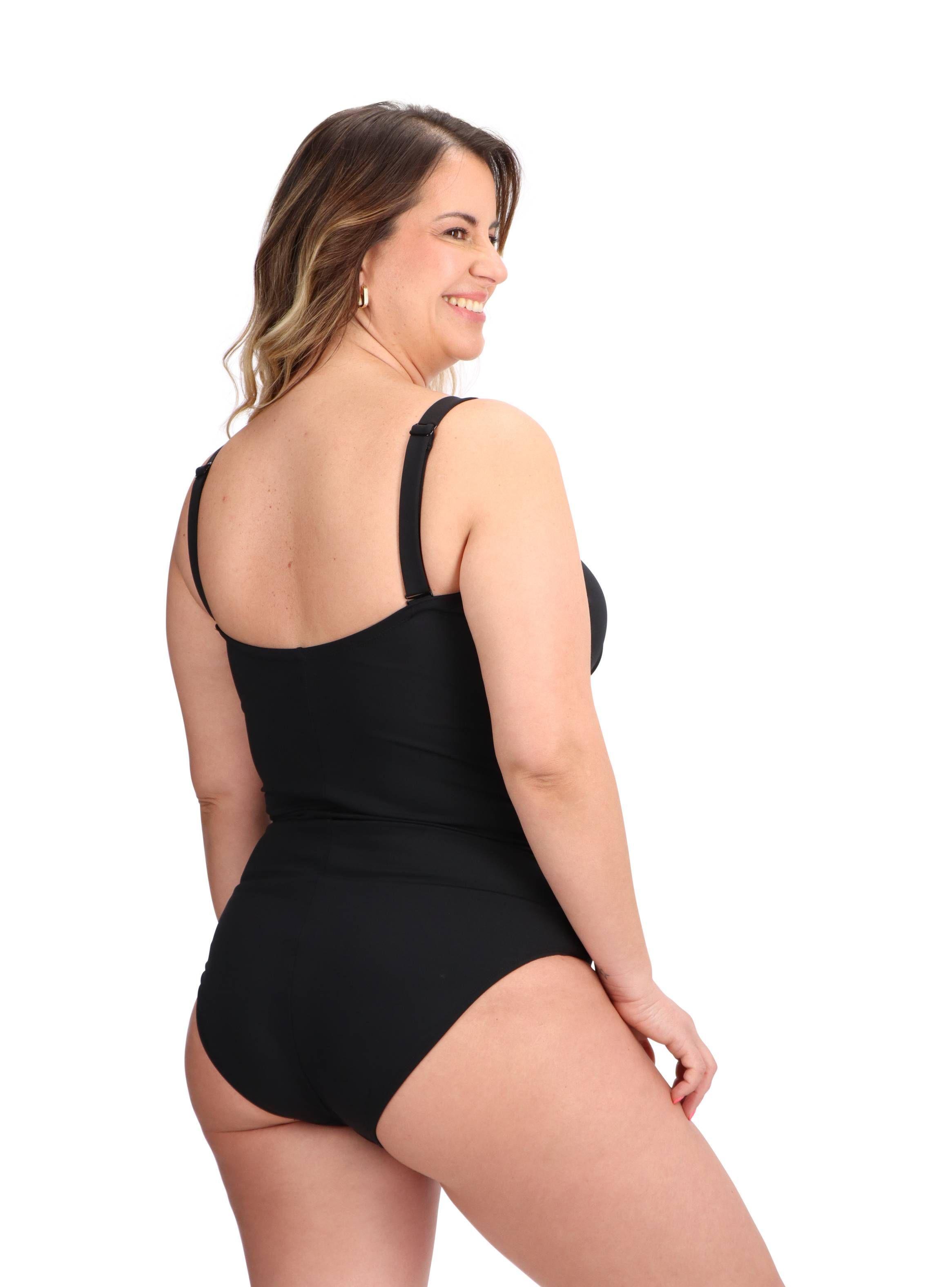 Traje de Baño Modelante Negro Caffarena-3