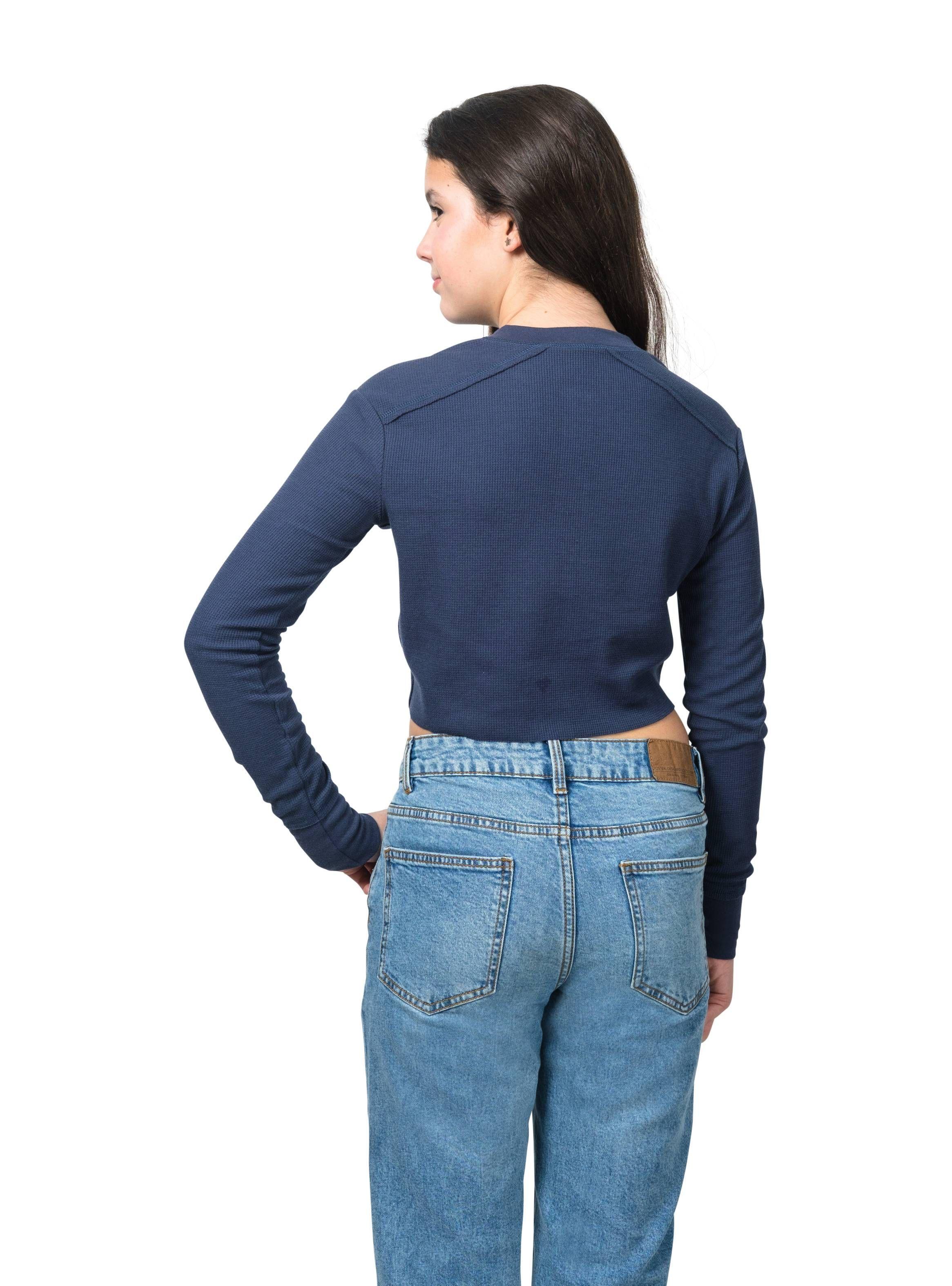 Crop Top Juvenil Caffarena Manga Larga-2