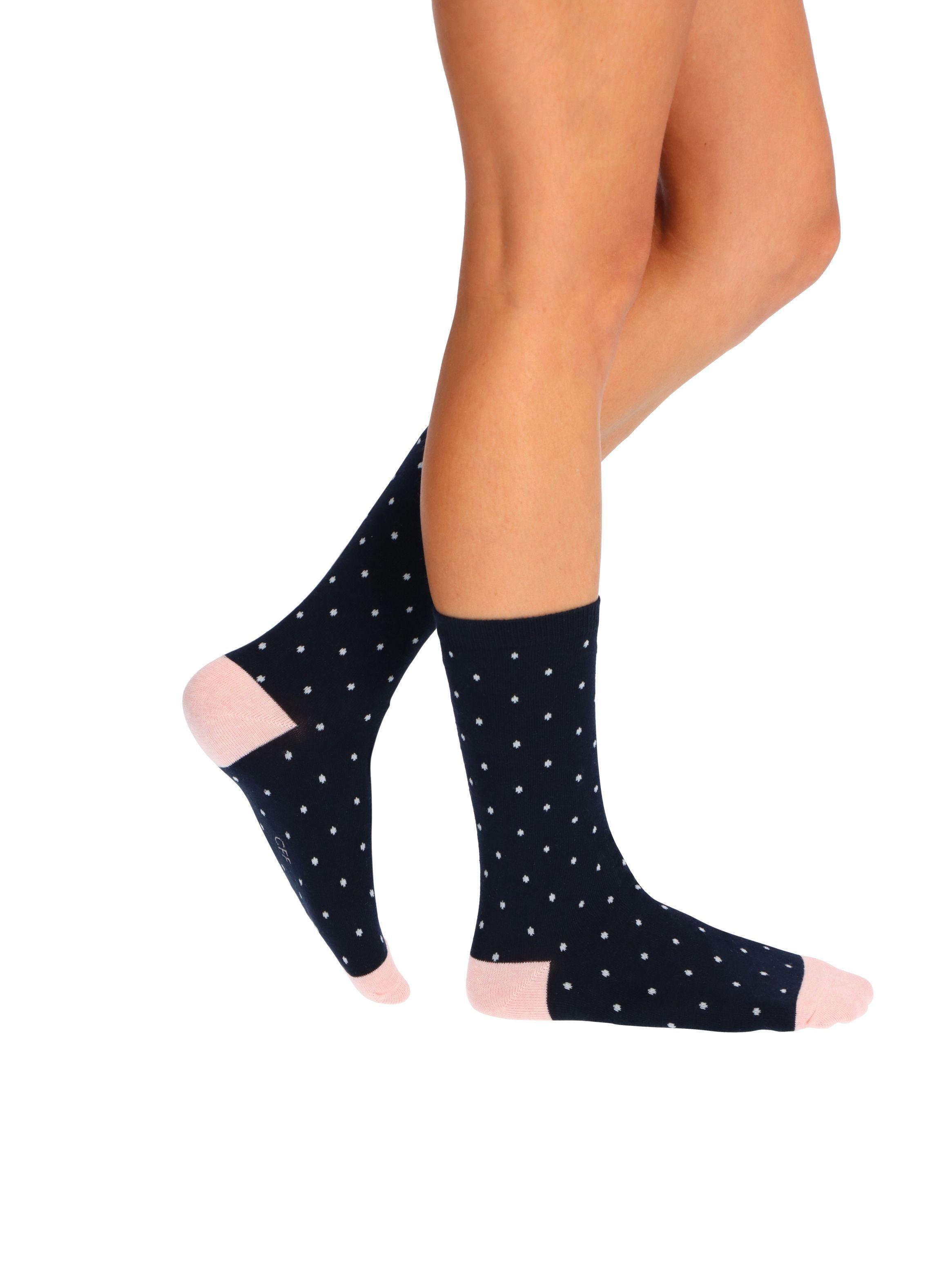 CALCETÍN CORTO ALGODÓN PACK 3 CAFFARENA ROSADO-1