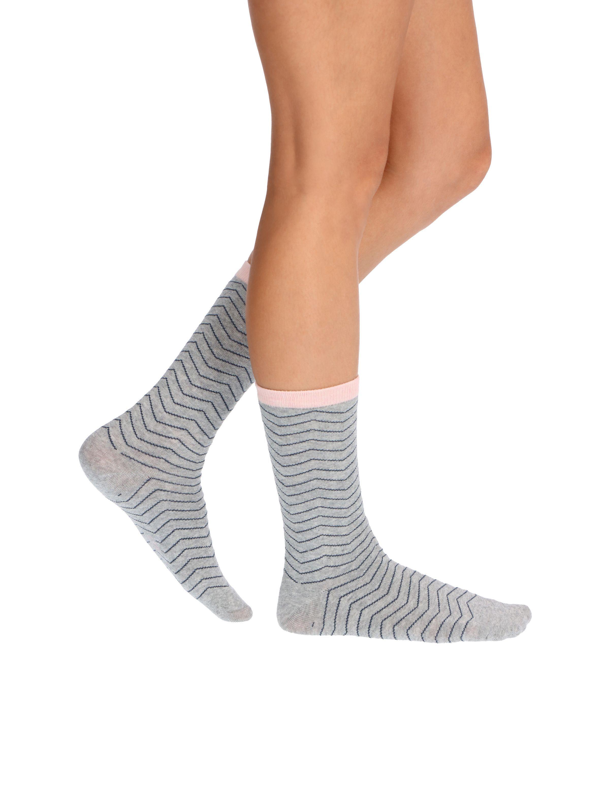 CALCETÍN CORTO ALGODÓN PACK 3 CAFFARENA ROSADO-3