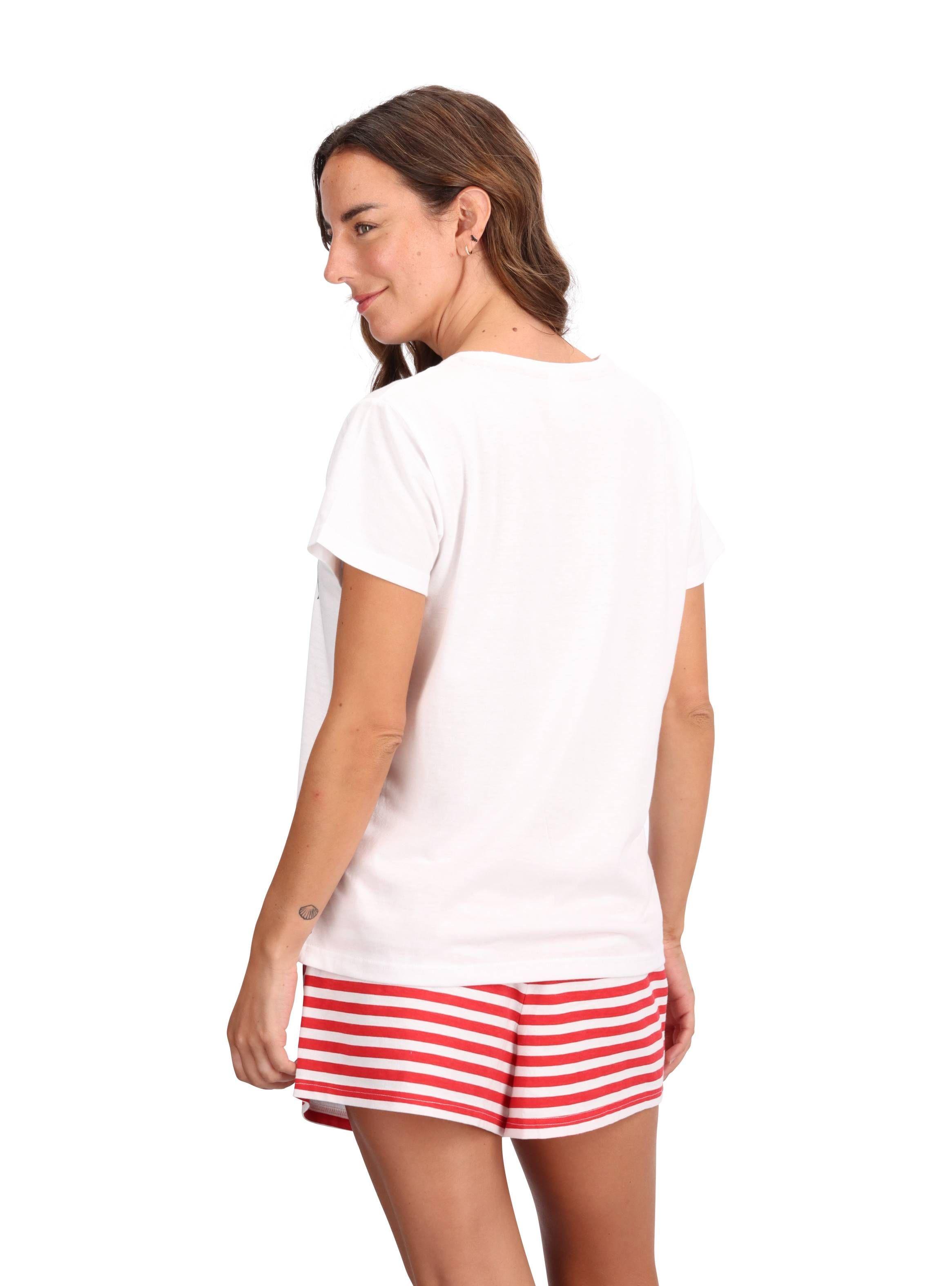 Pijama Corto Algodón Navidad Caffarena-3