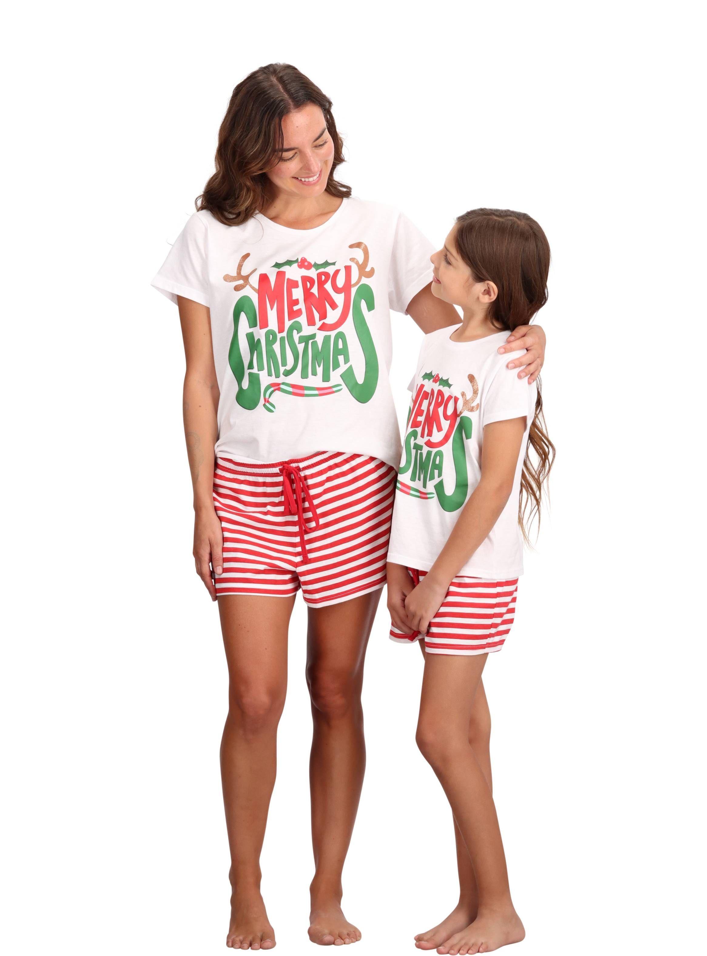 Pijama Corto Algodón Navidad Caffarena-4