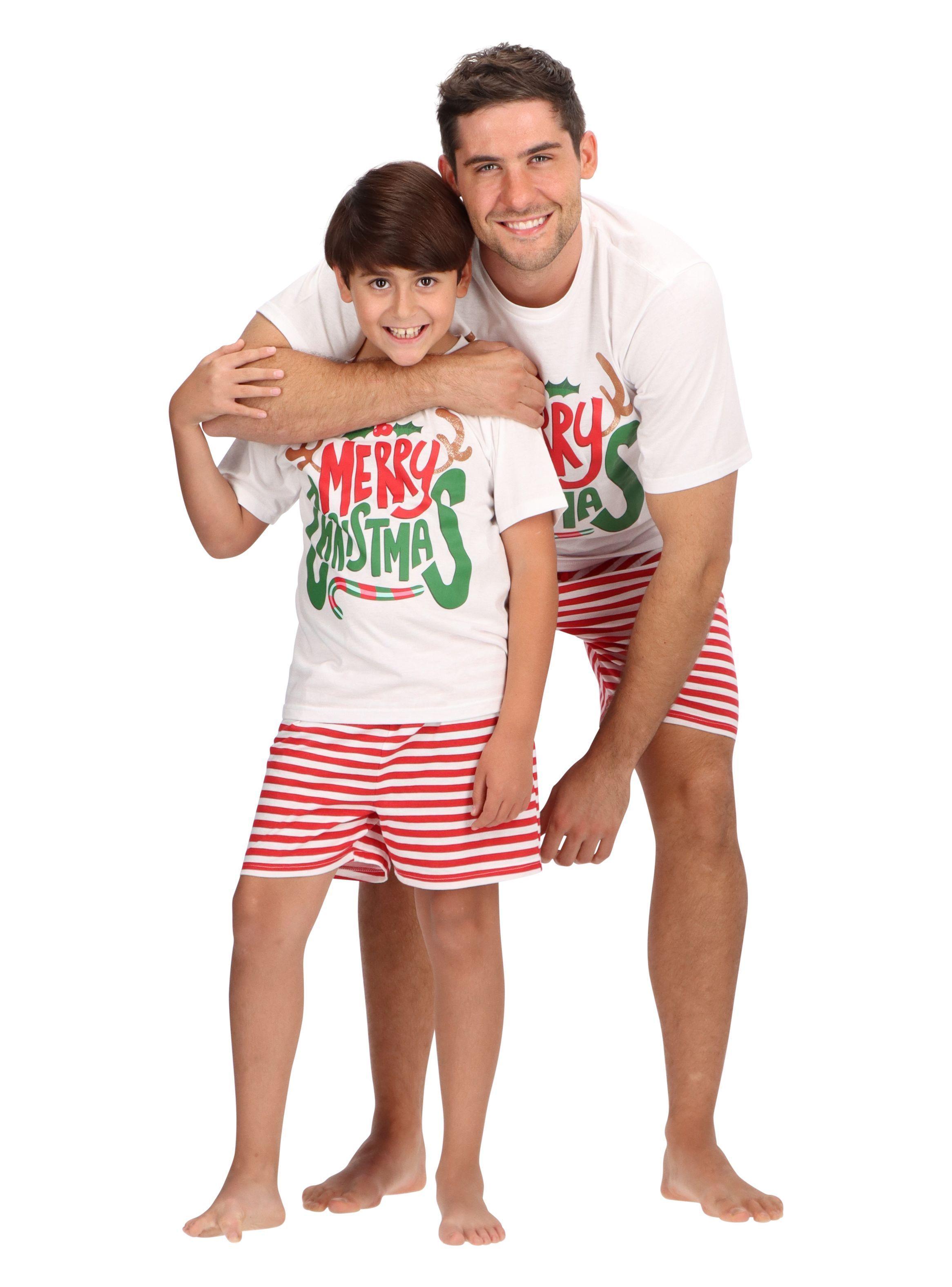 Pijama Corto Rojo Navidad Mota-2