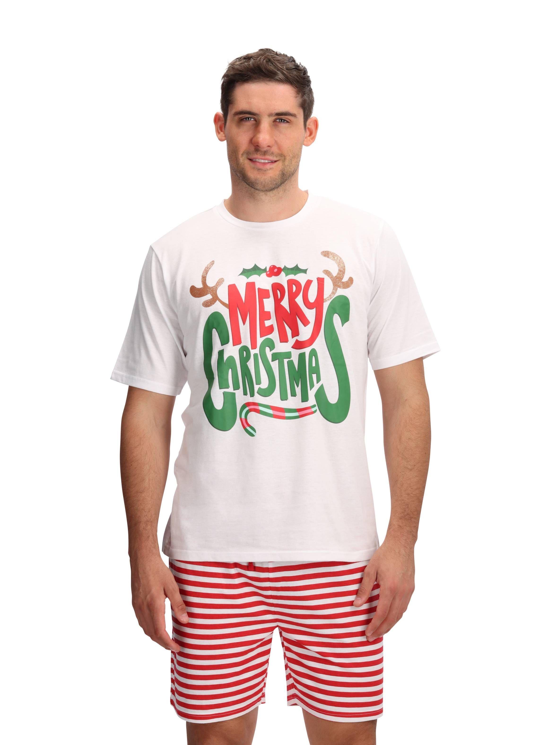 Pijama Corto Rojo Navidad Mota-3