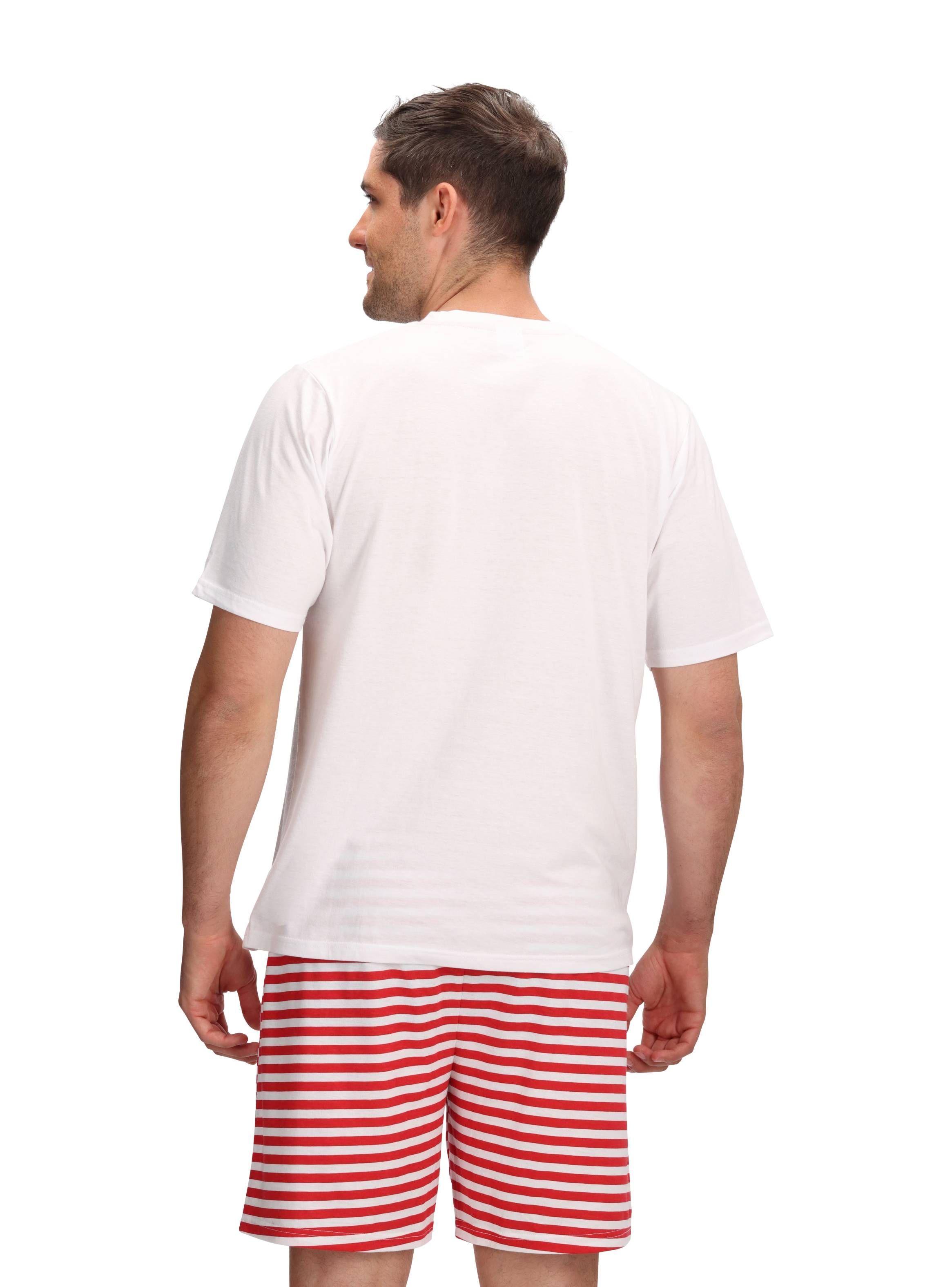 Pijama Corto Rojo Navidad Mota-4
