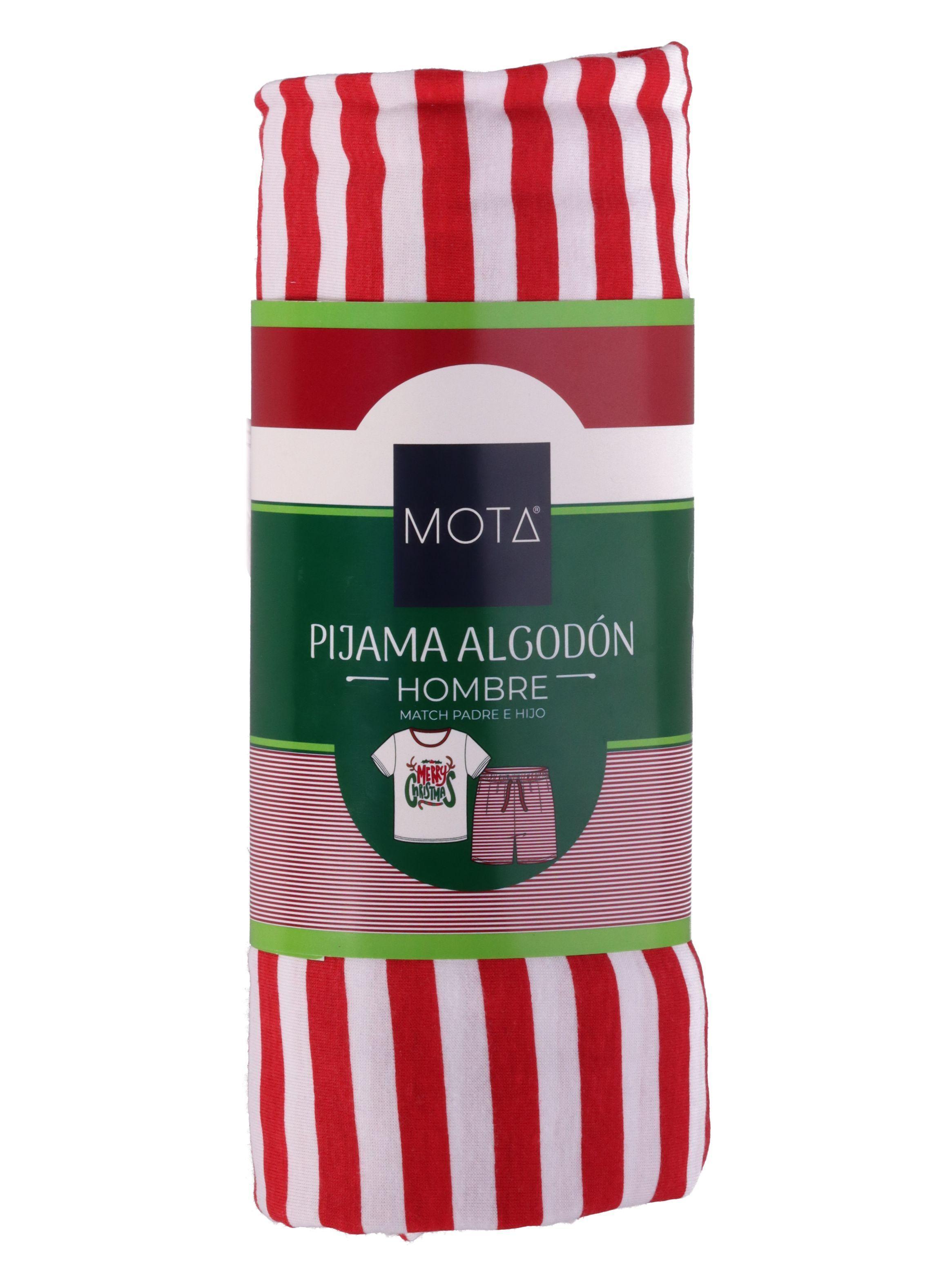 Pijama Corto Rojo Navidad Mota-5