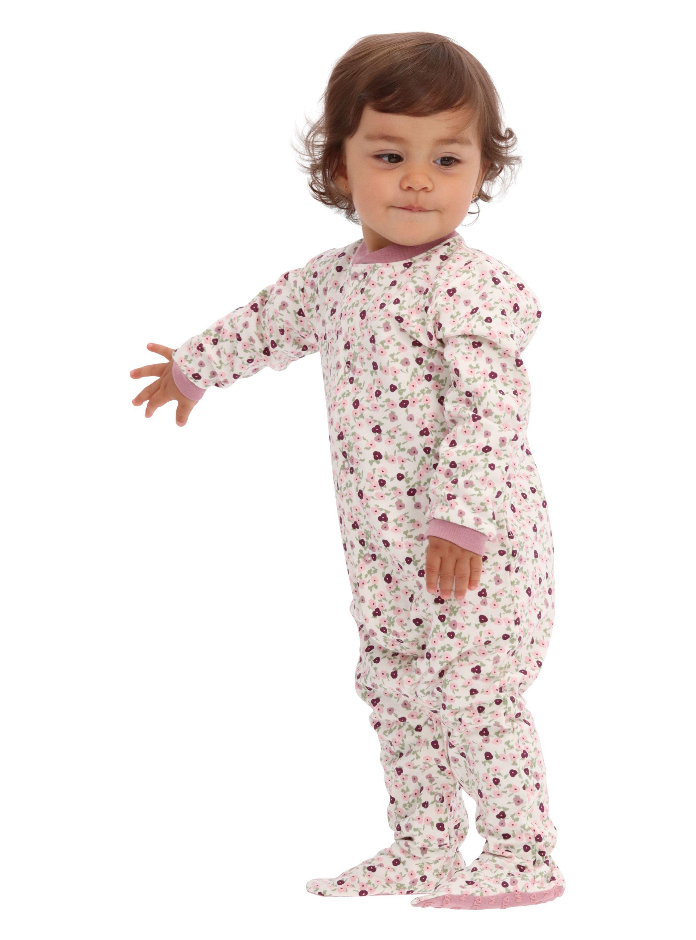 Pijama Niña Algodón Malva Motita-0