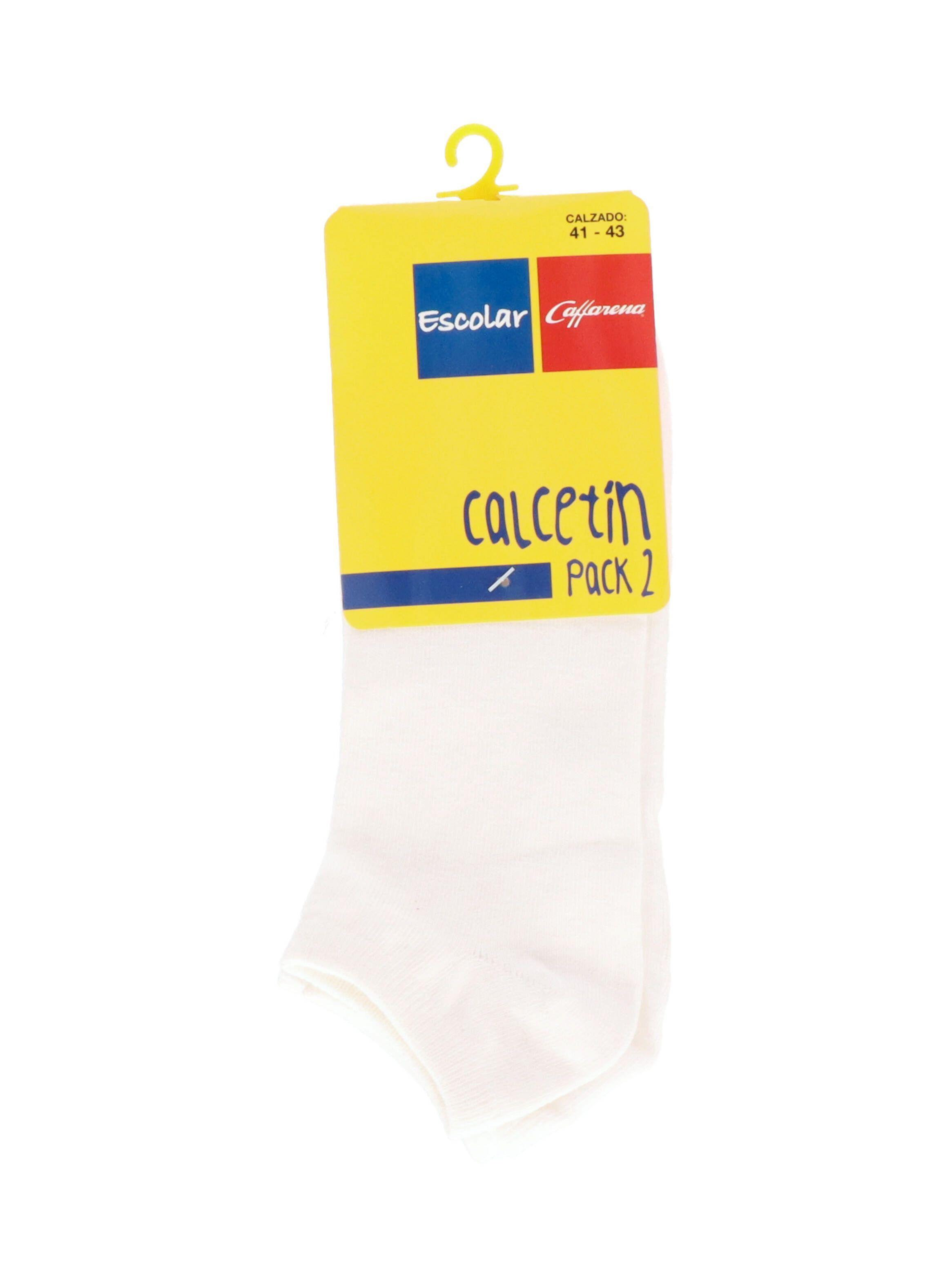 Calcetín tobillo algodón pack 2 Caffarena-0