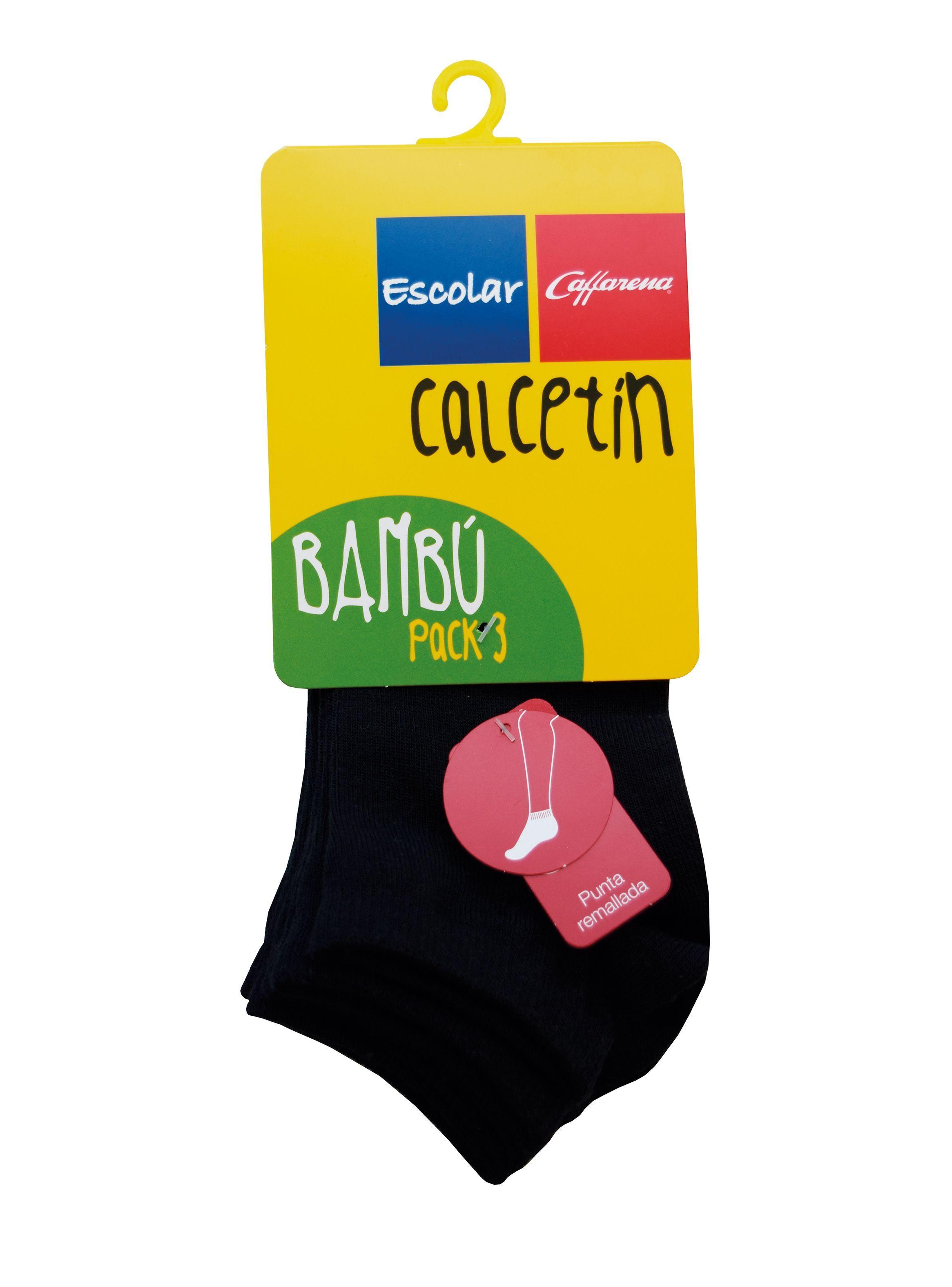 Calcetín Tobillo Bambú Pack 3 Escolar-1