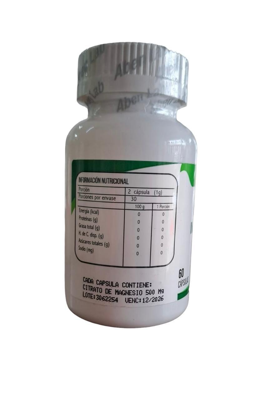 CITRATO DE MAGNESIO 500mg 60 CÁPSULAS-2