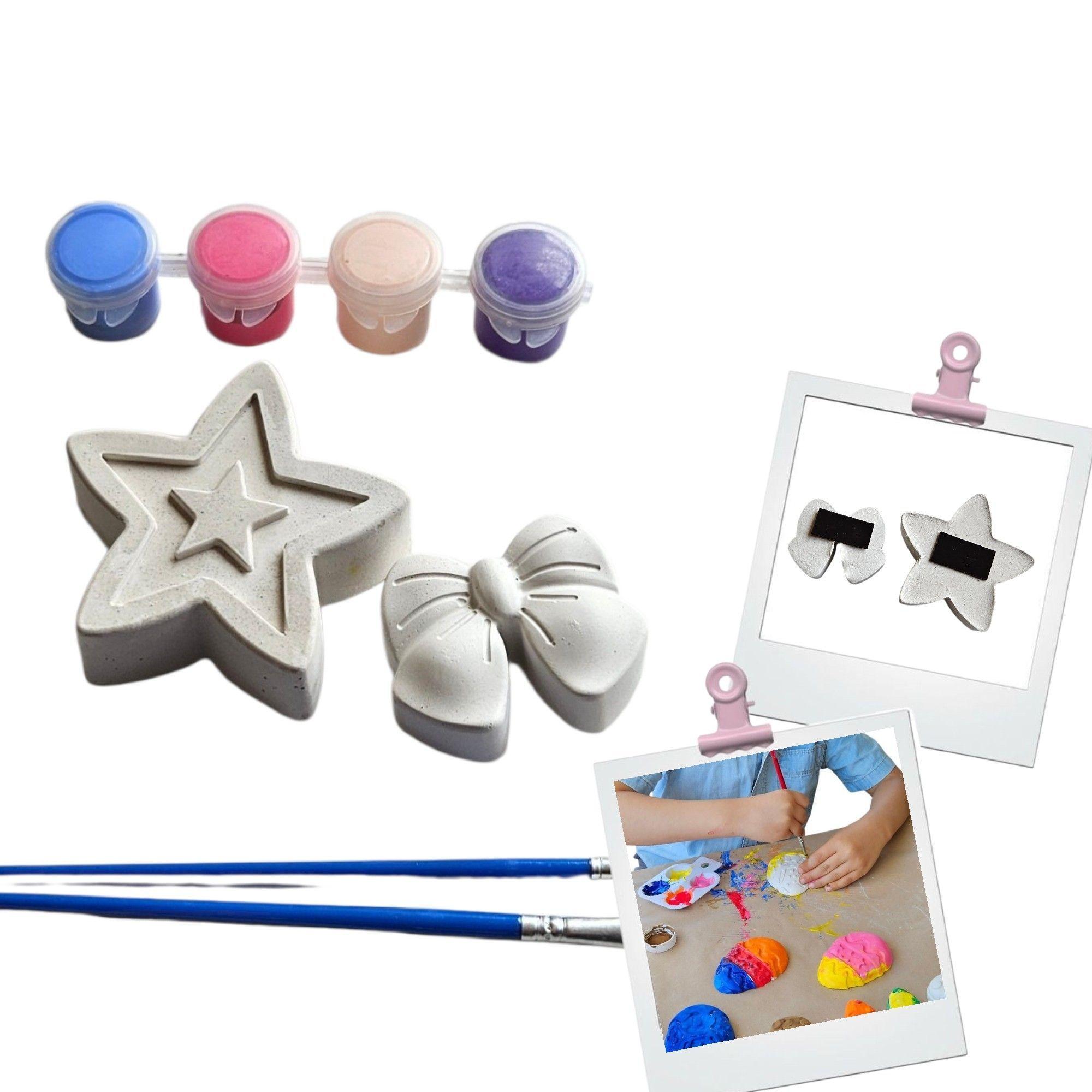 Pack de 5 kits creativo de yeso para fiestas Estrella-1