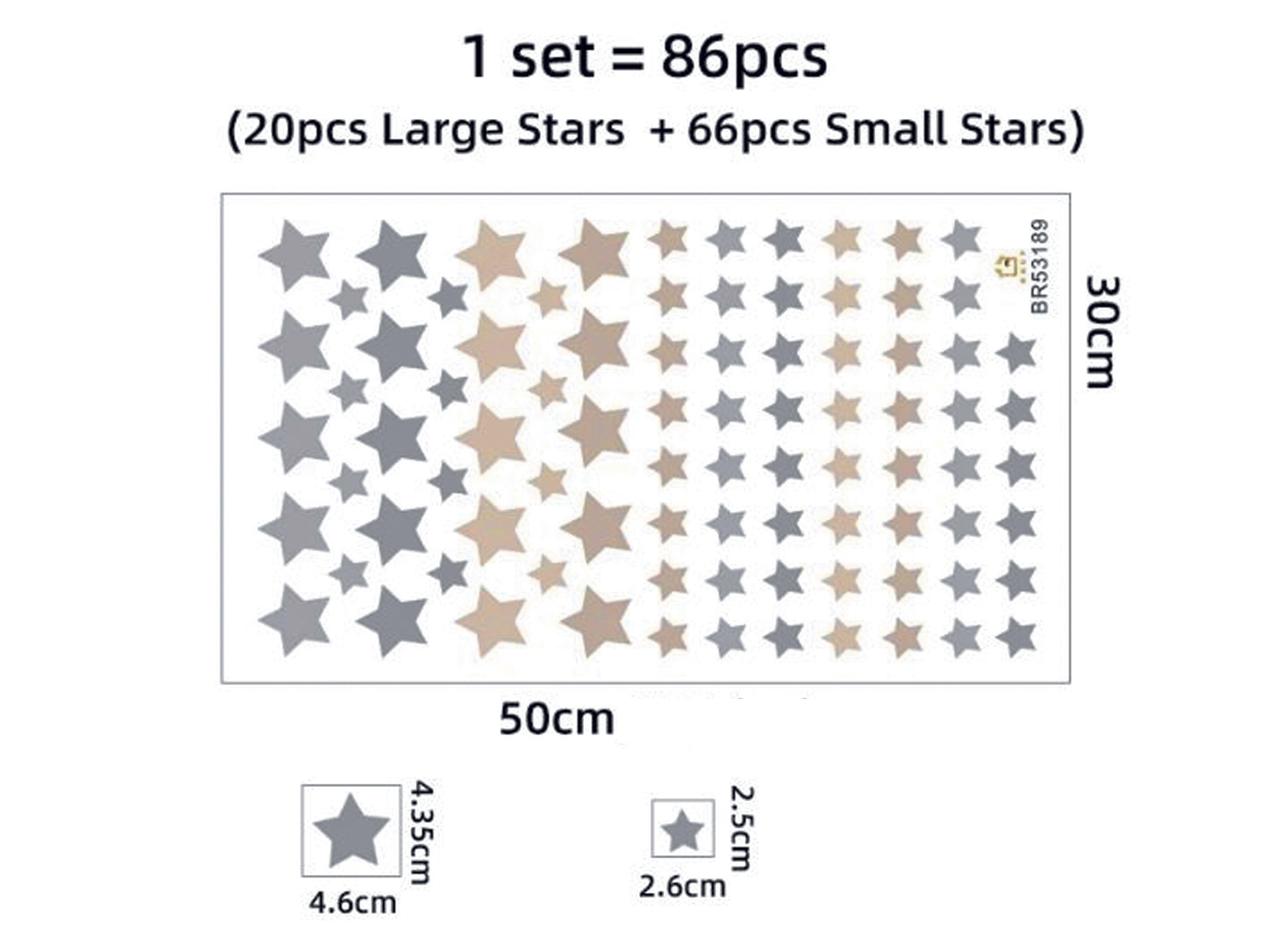 Estrellas, vinilo stickers deco muro dormitorio infantil-2