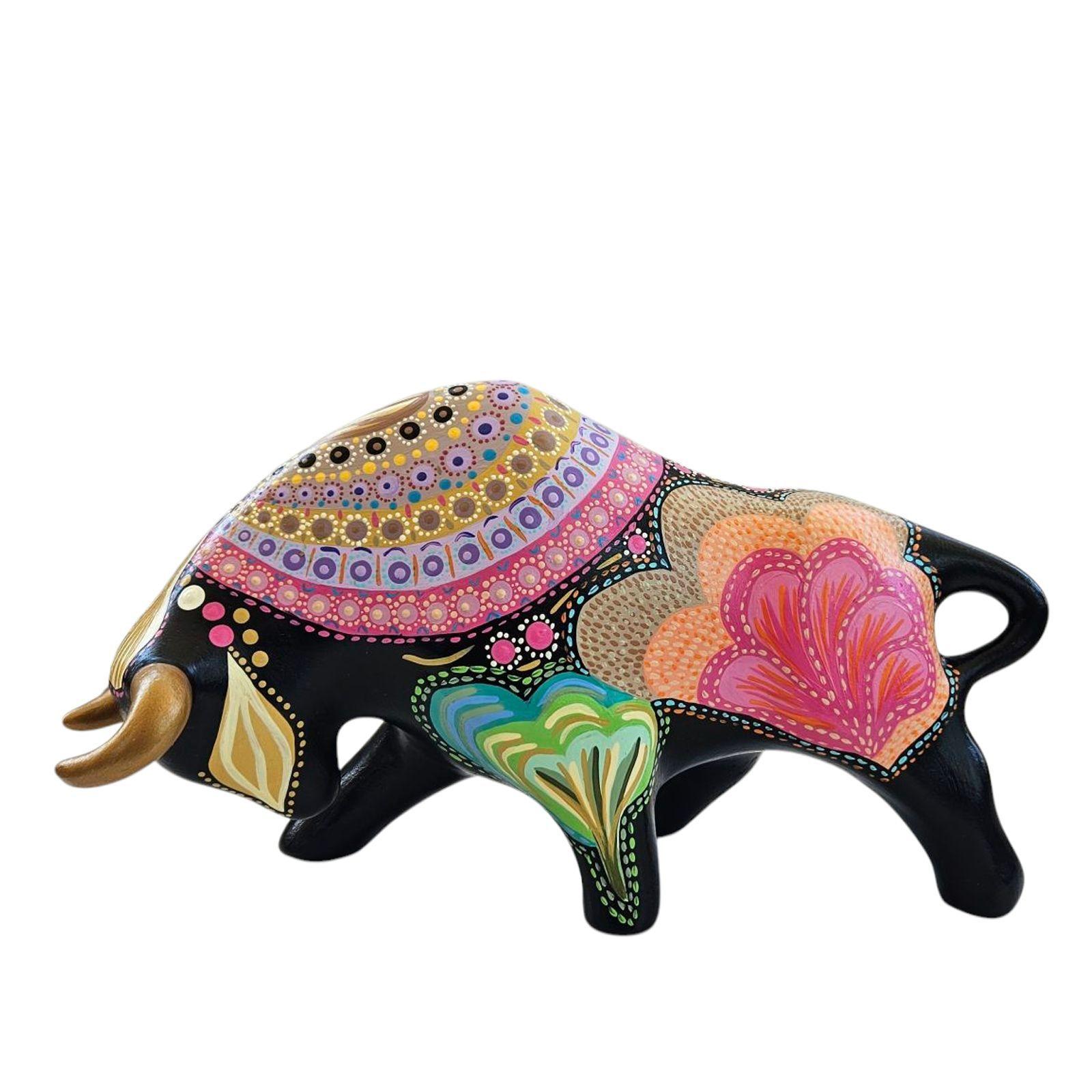 Toro decorativo de cerámica 30cm-0