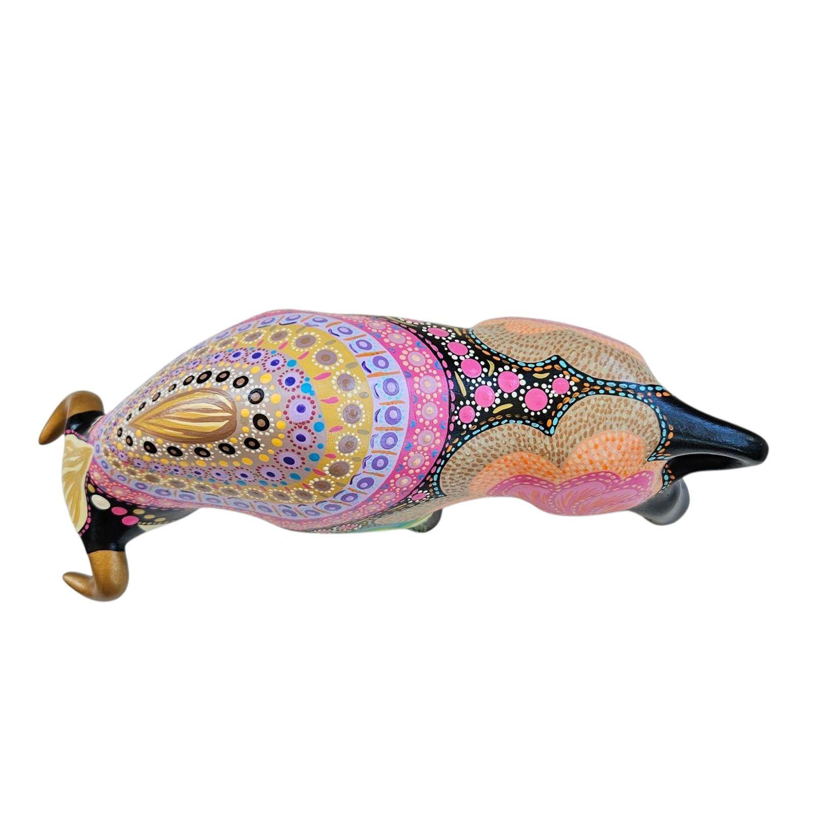Toro decorativo de cerámica 30cm-2