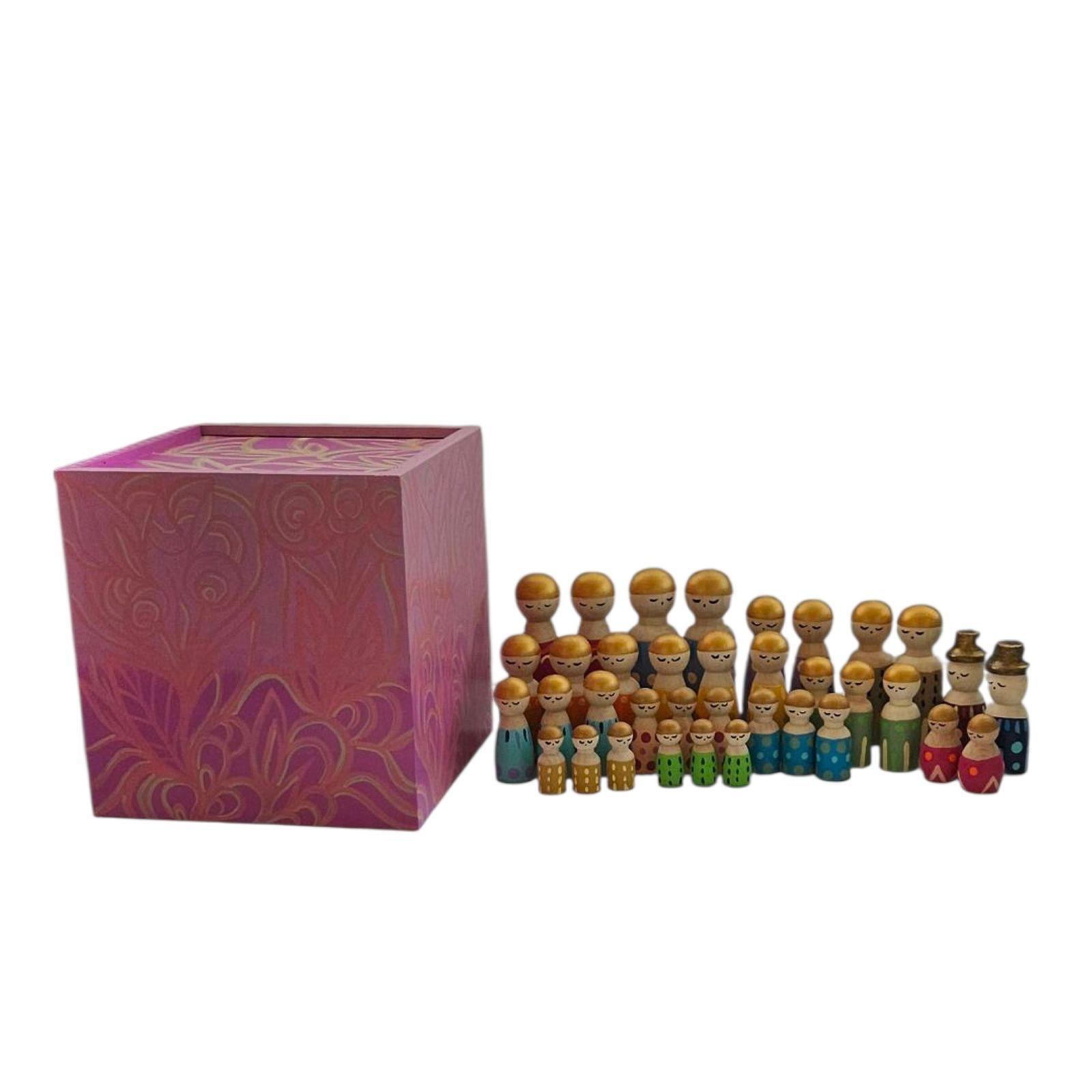 Caja + set de 36 Famores de madera-0