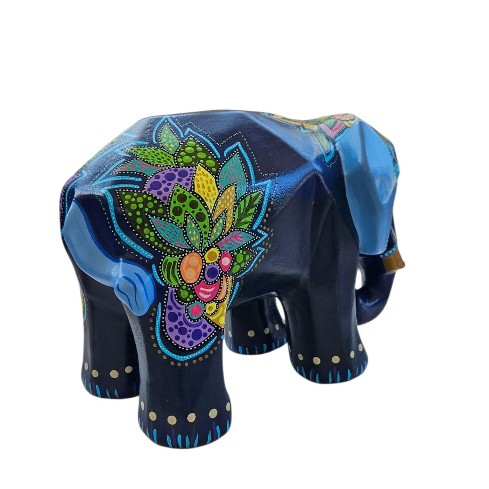 Elefante decorativo de cerámica-4