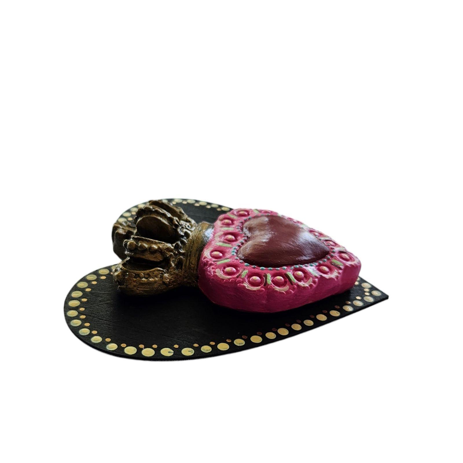 Cuadro corazón corona decorativo -1