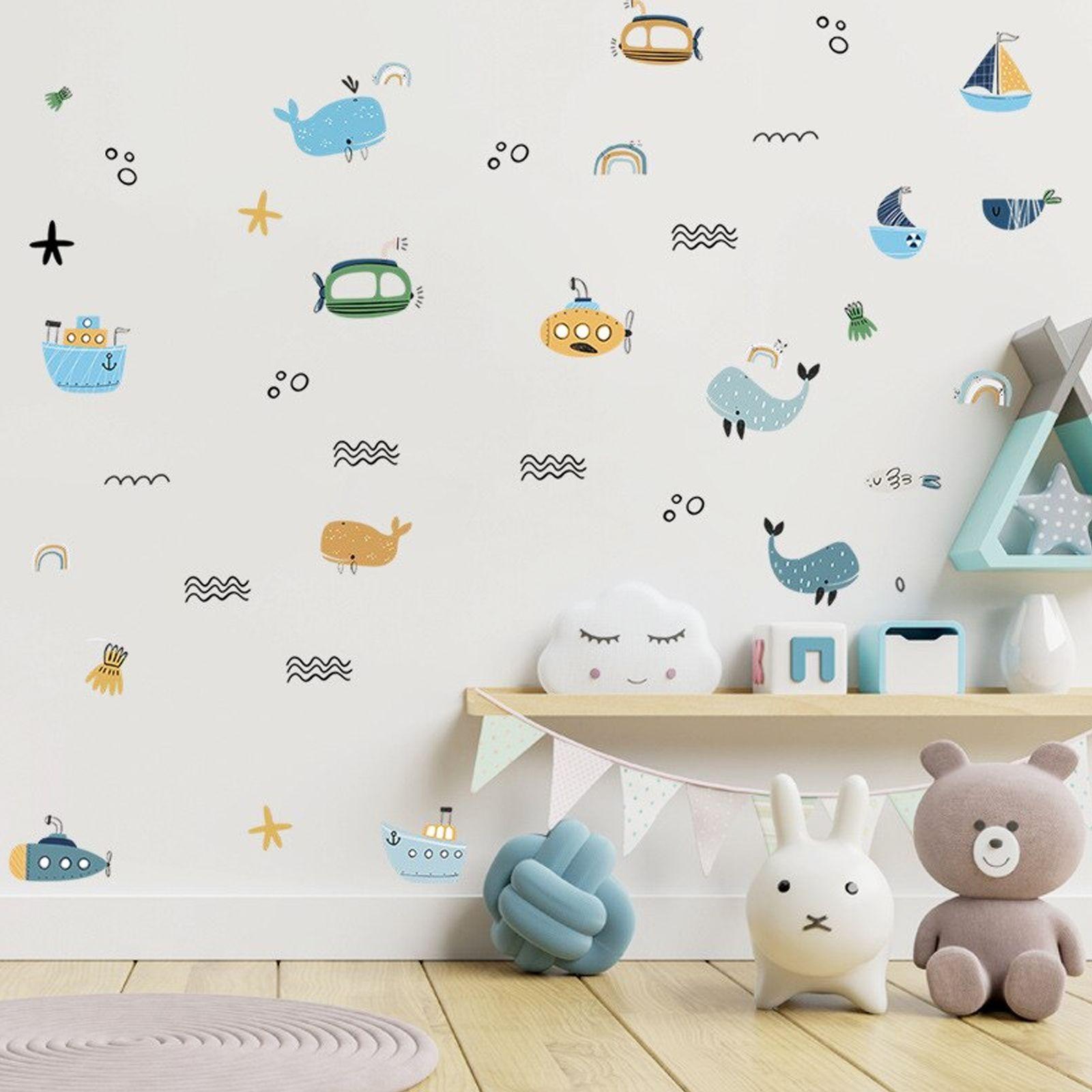 Submarinos vinilo stickers deco muro dormitorio infantil-3