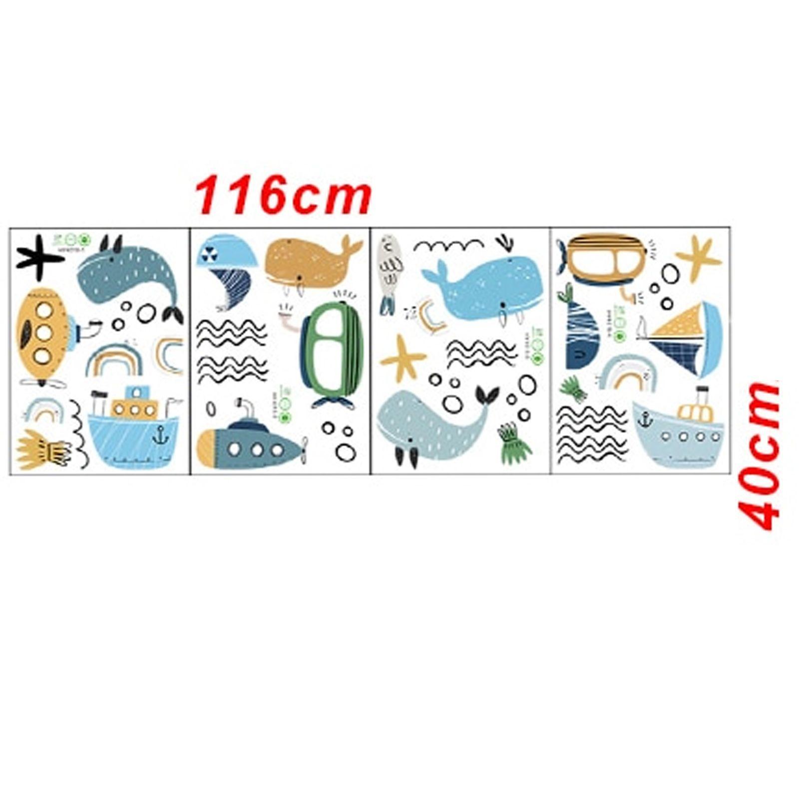 Submarinos vinilo stickers deco muro dormitorio infantil-2