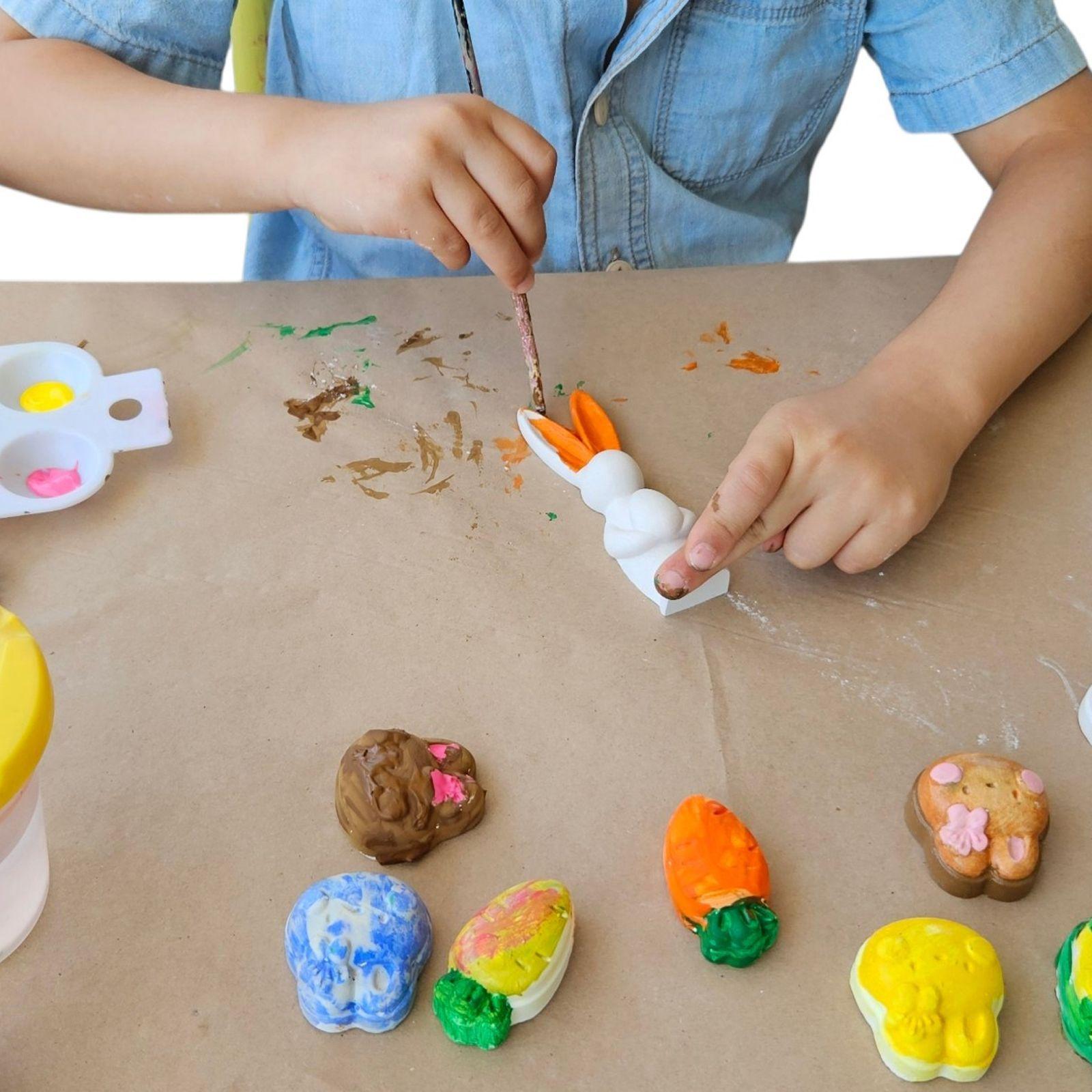 Kit creativo de Yeso, Conejo de pascua-4