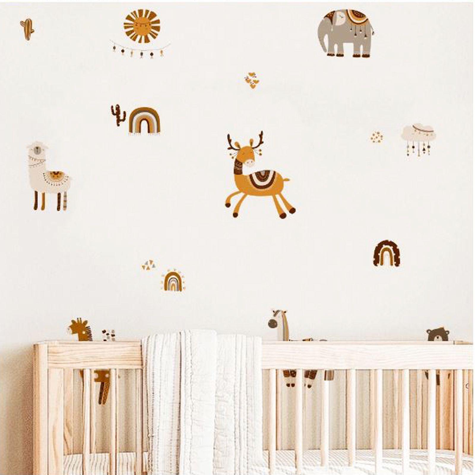 Oso, llama, elefante, vinilo Deco muro dormitorio infantil-2