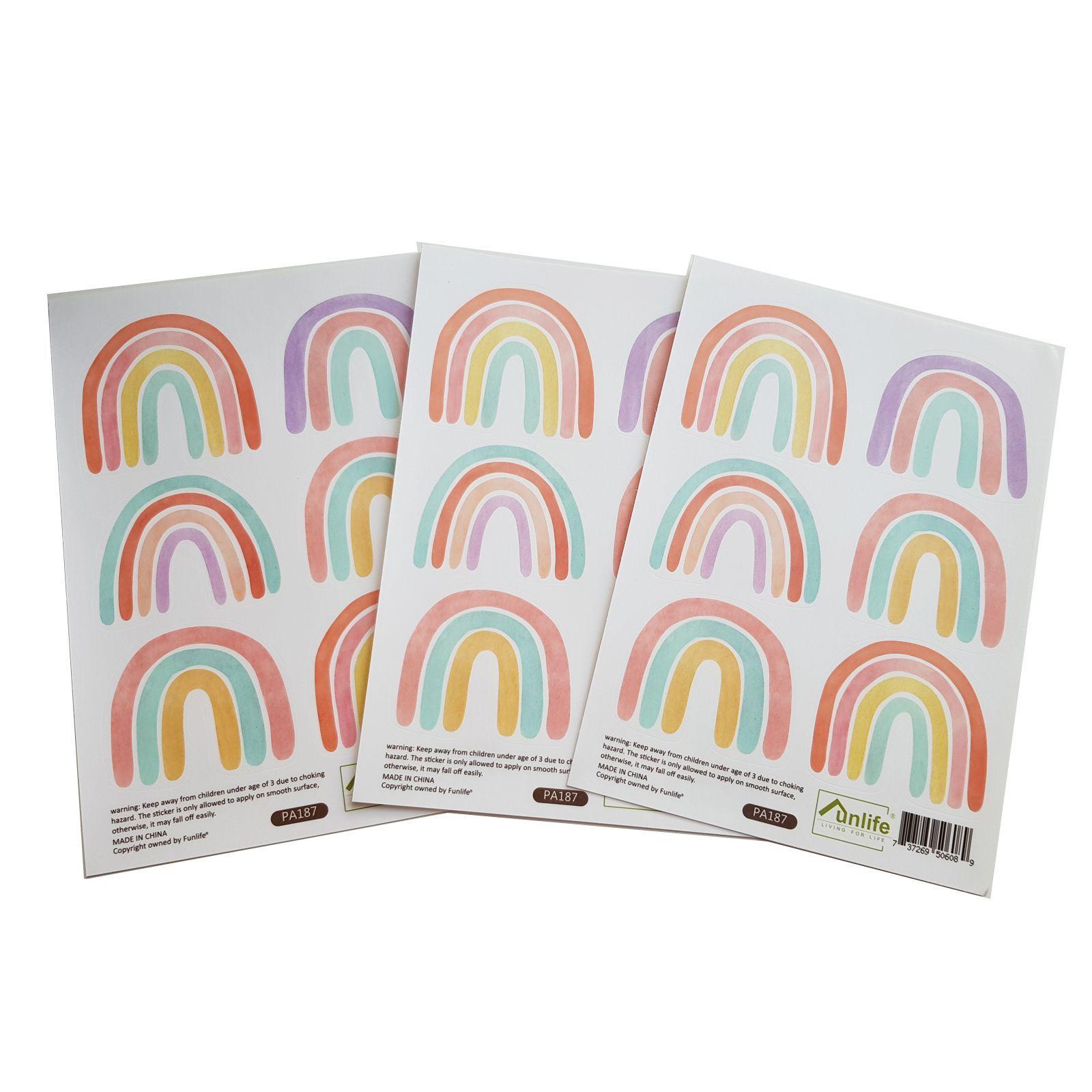 Arcoíris colores vinilo stickers deco muro dormitorio infantil-2