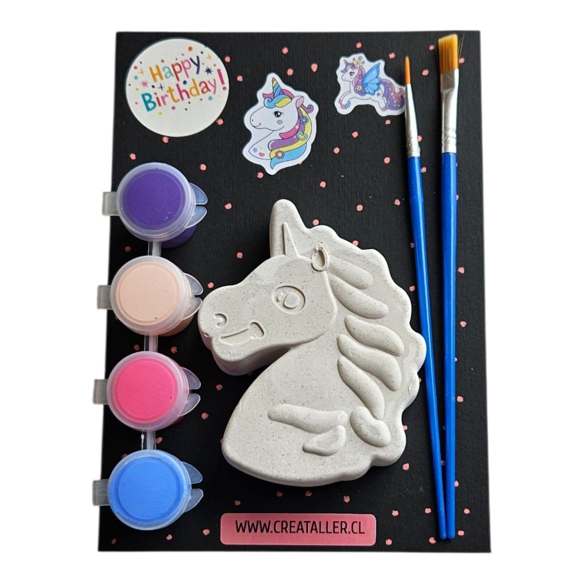 Pack de 5 kits creativo de yeso Unicornio-0