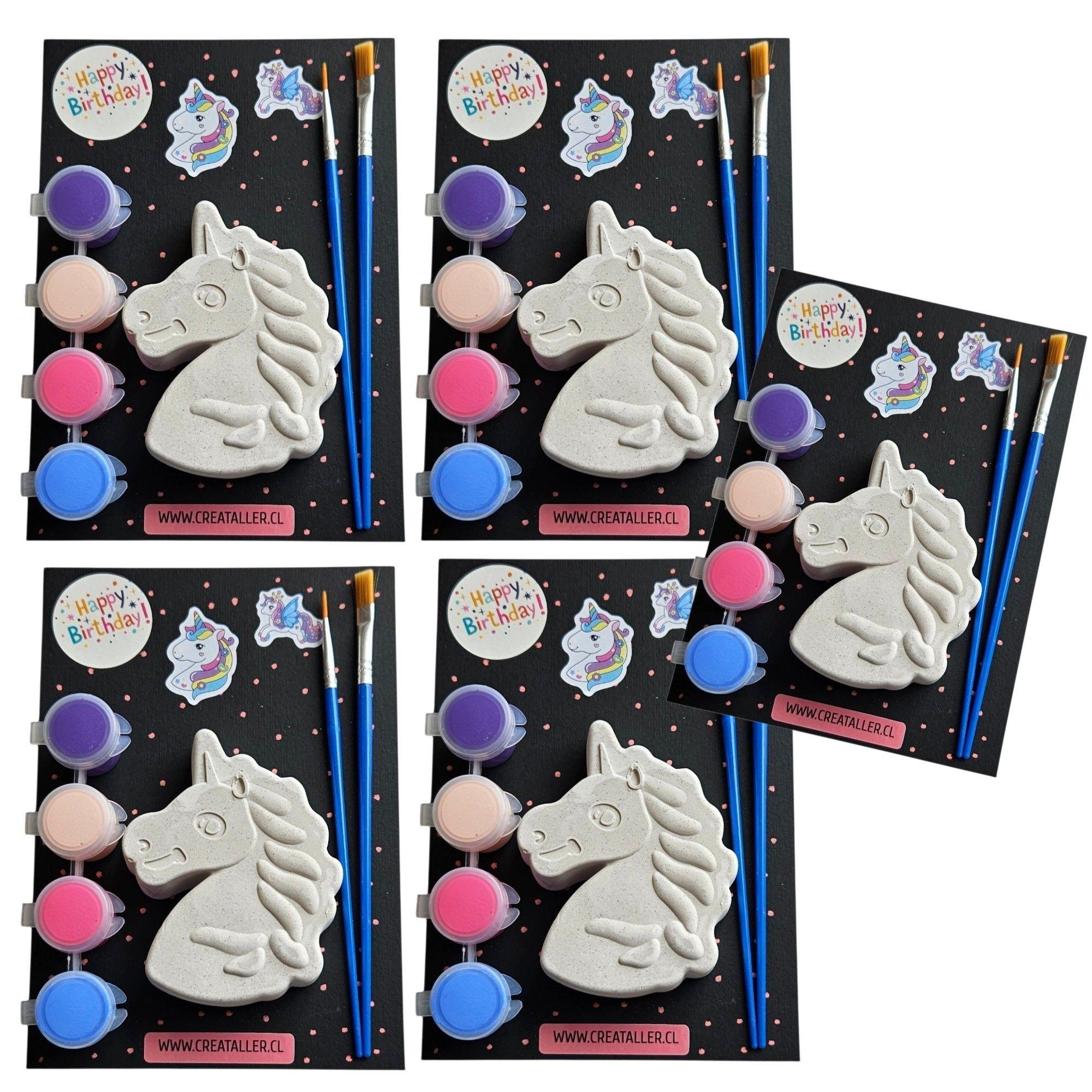 Pack de 5 kits creativo de yeso Unicornio-3