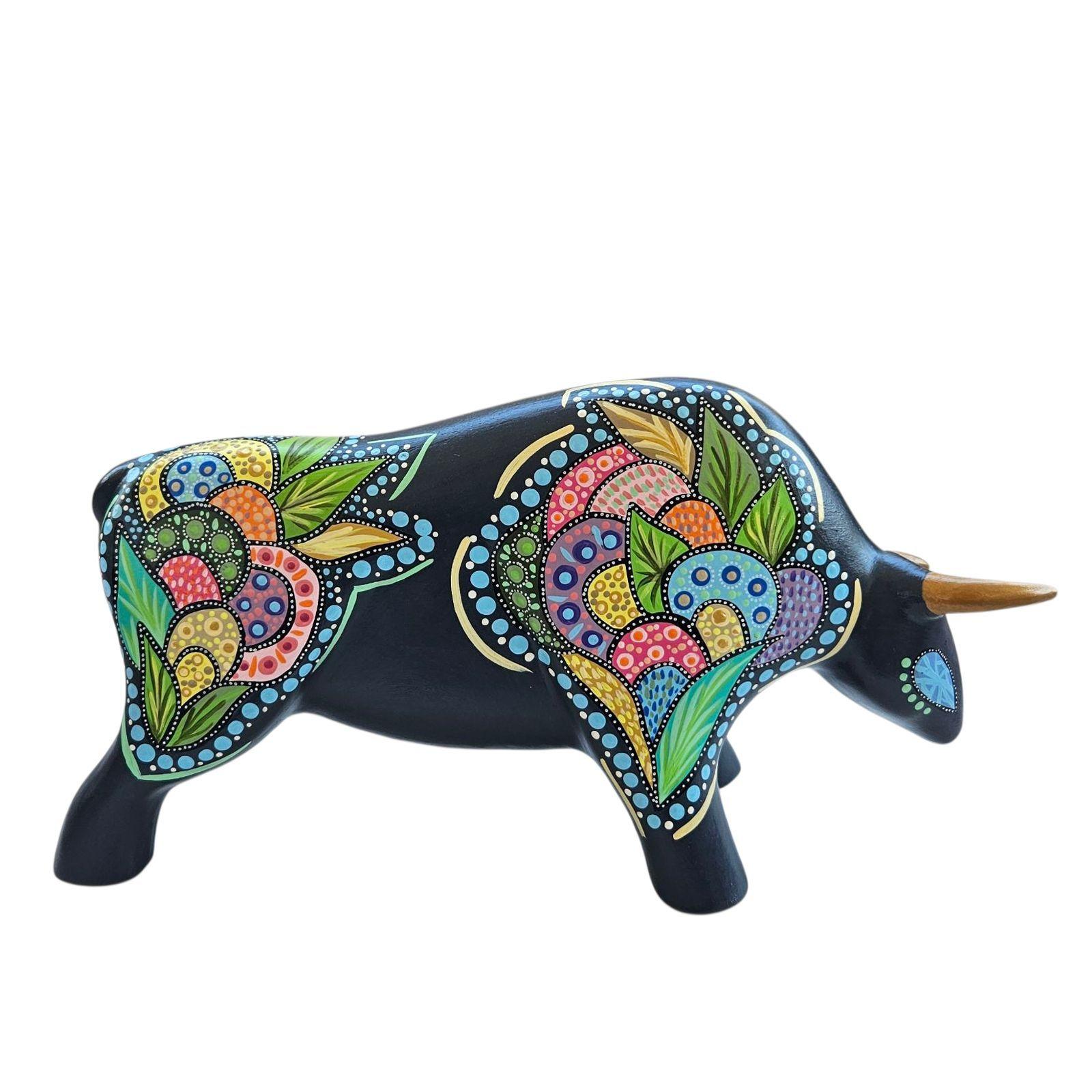 Toro decorativo de cerámica-1