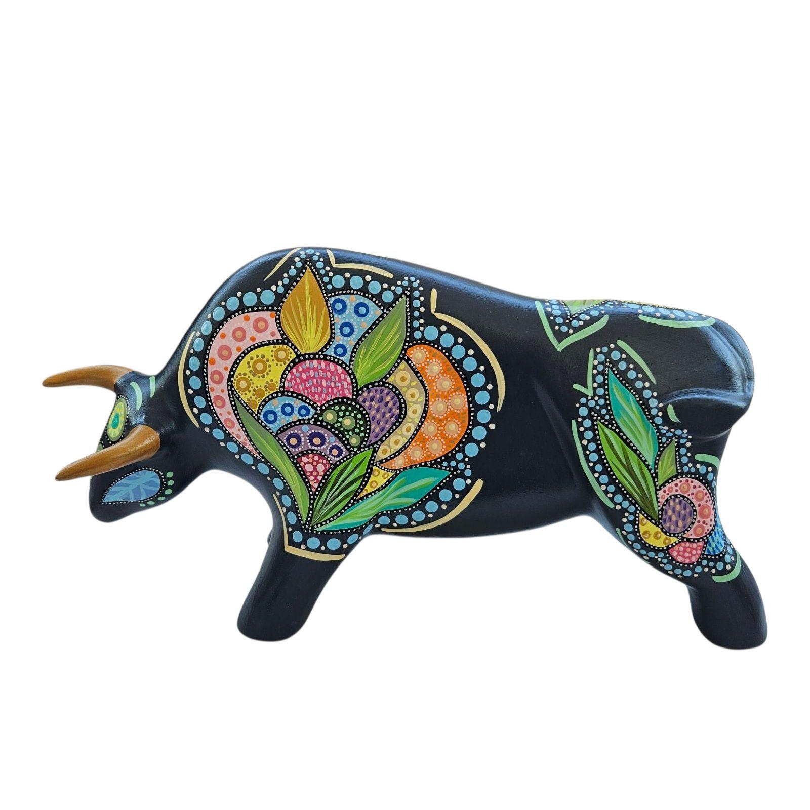 Toro decorativo de cerámica-2