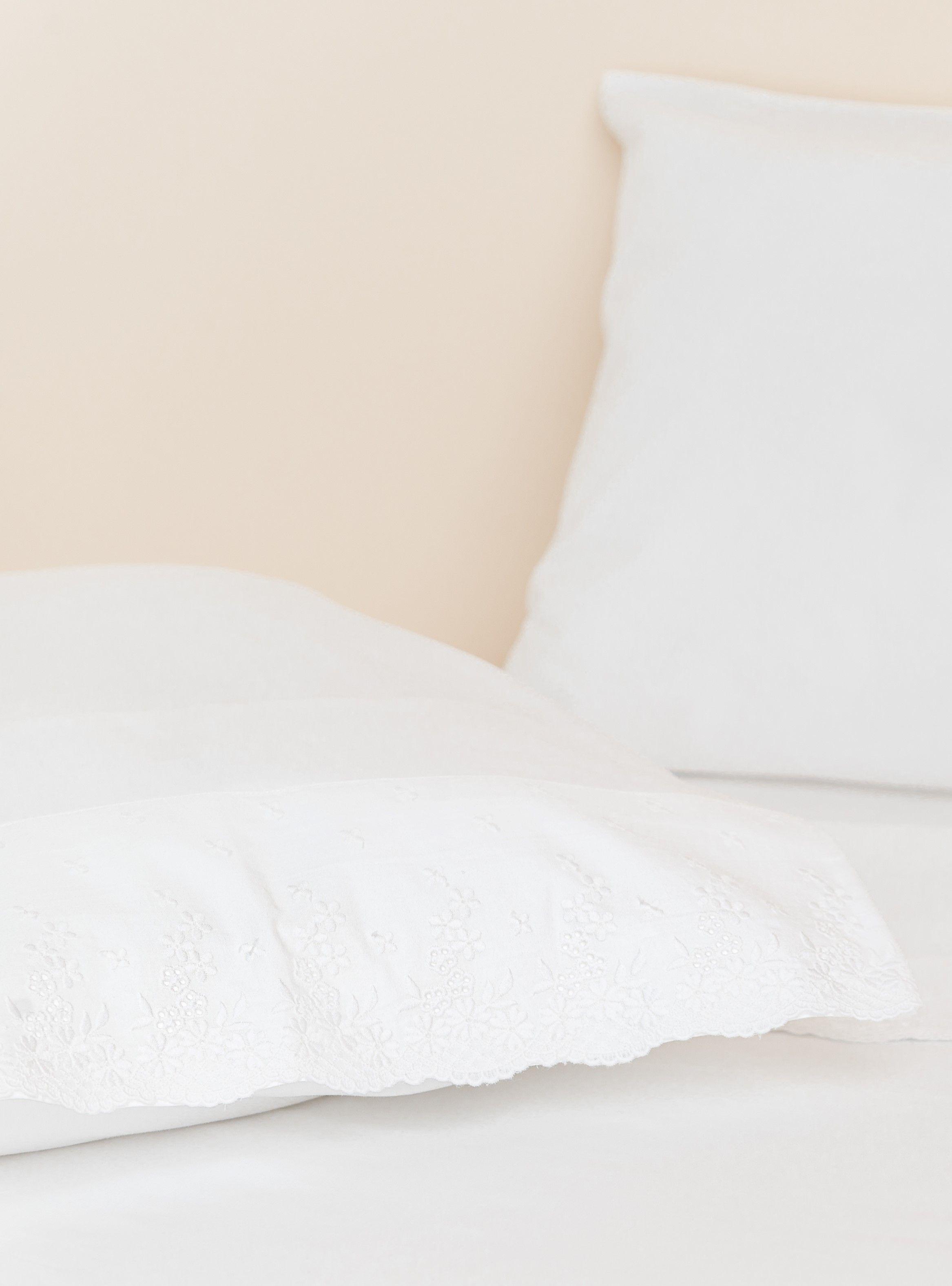 Sábana Broderié Mod Dominga 300 H.100% Algodón satinado-2