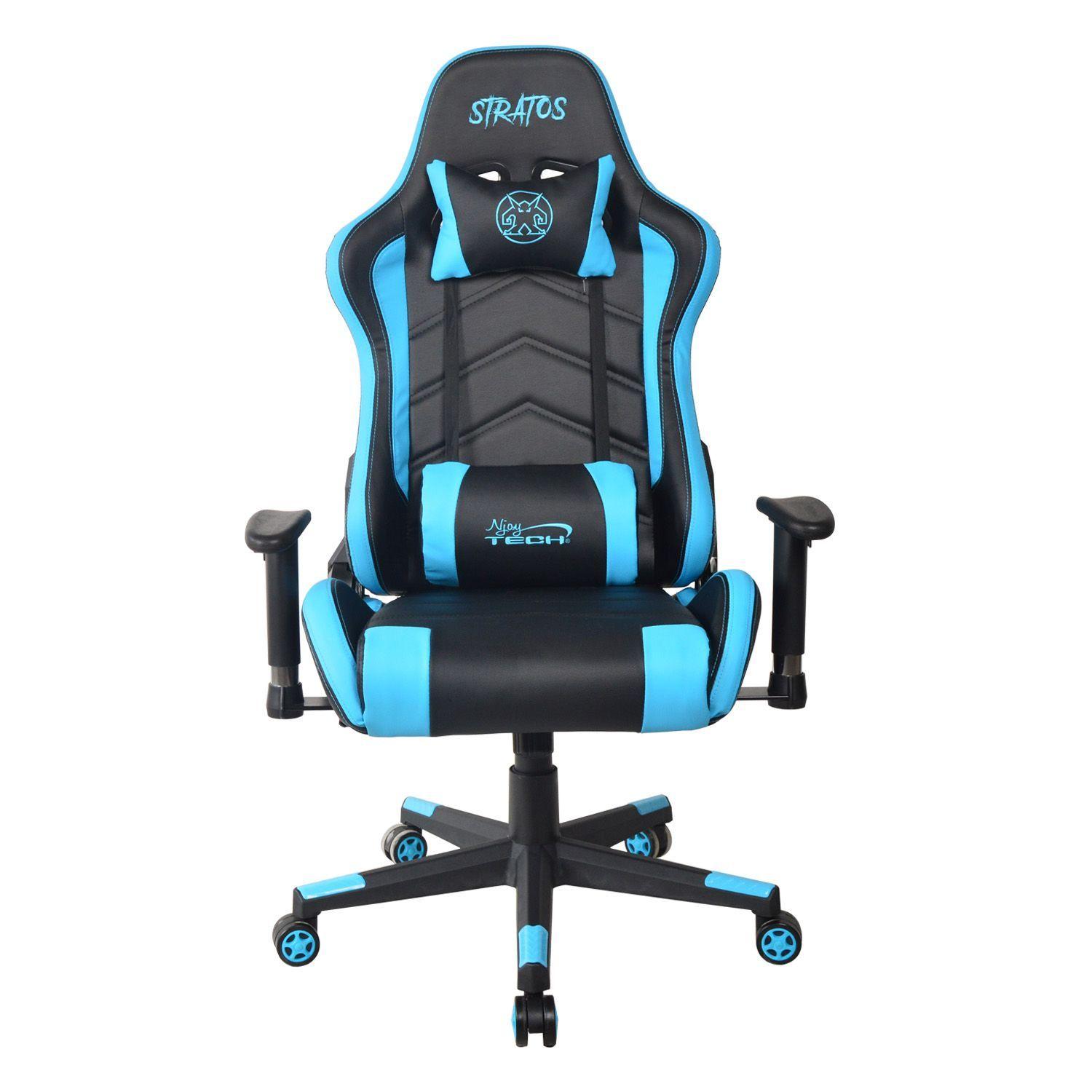 Silla Gamer Stratos Ergonómica Azul-1