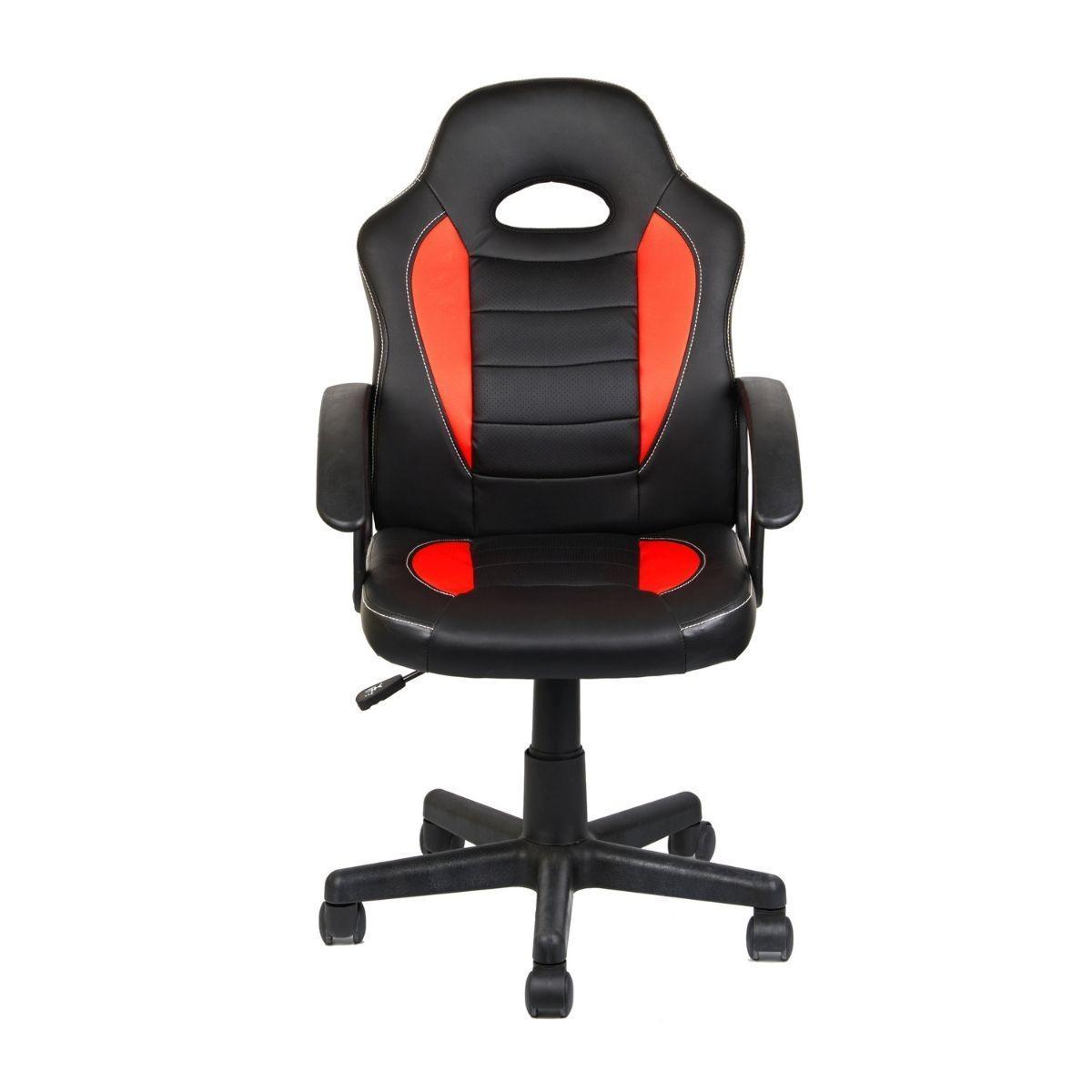 Silla de Escritorio Gamer Halten Negra y Roja-0